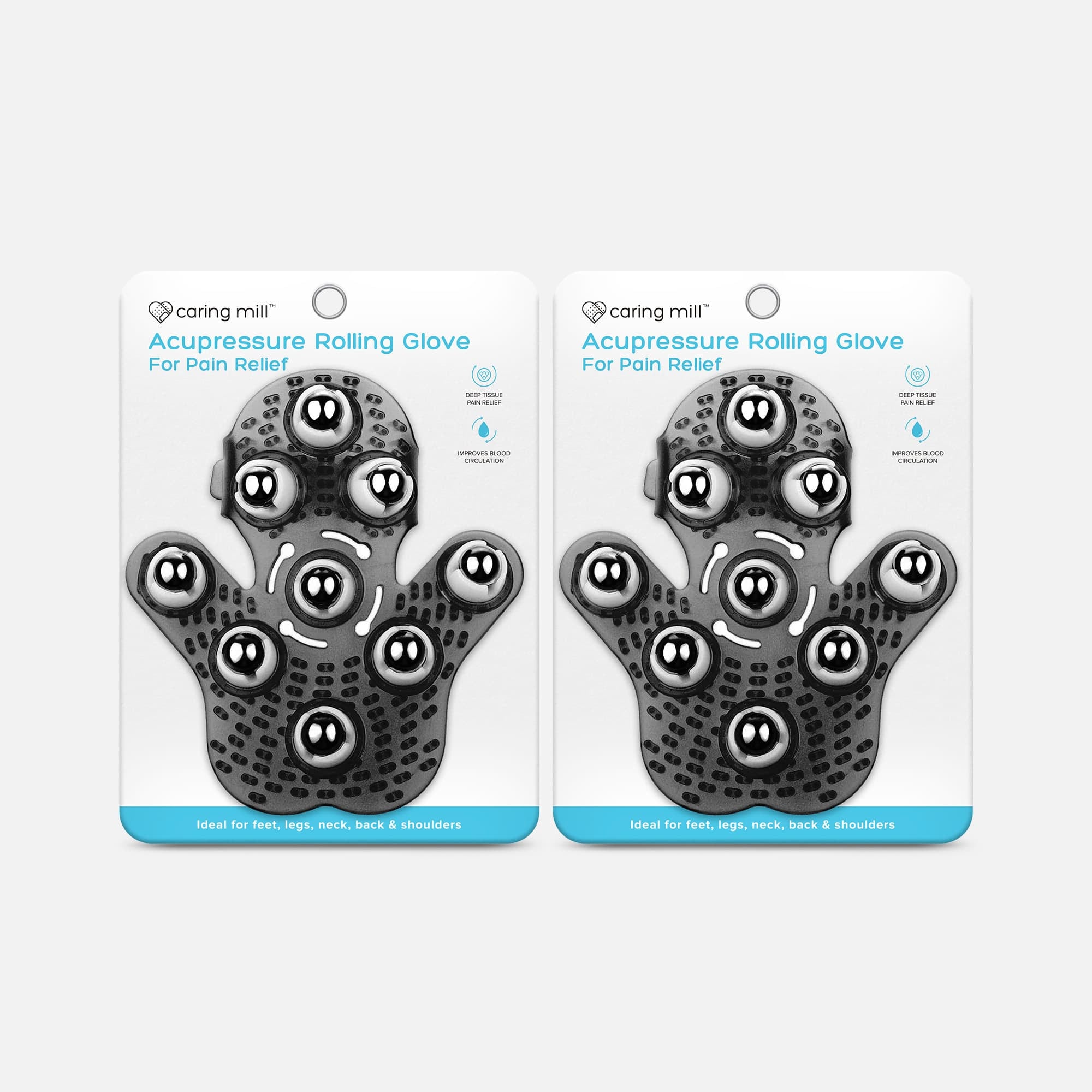 Caring Mill™ Acupressure Rolling Glove for Pain Relief (2-Pack), , large