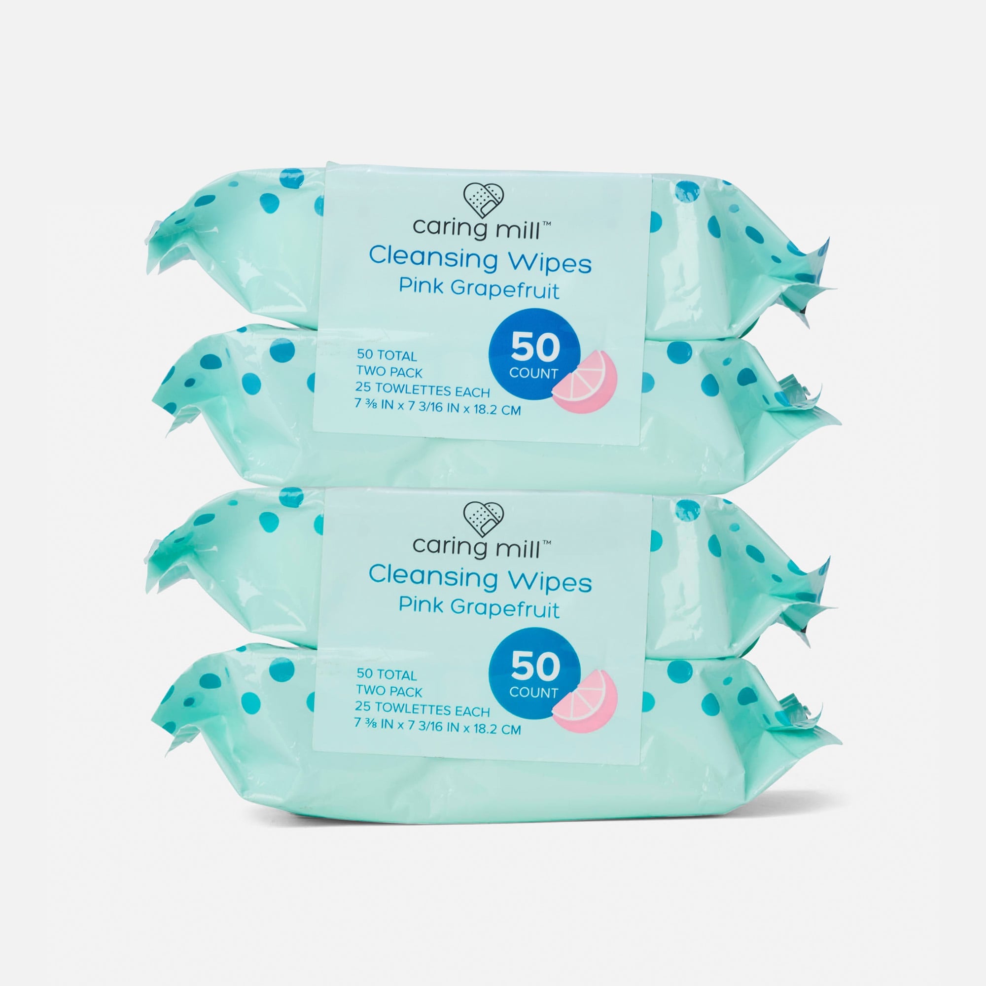 Caring Mill™ Acne Treatment Facial Cleansing Wipes 25 ct. (4-Pack), , large
