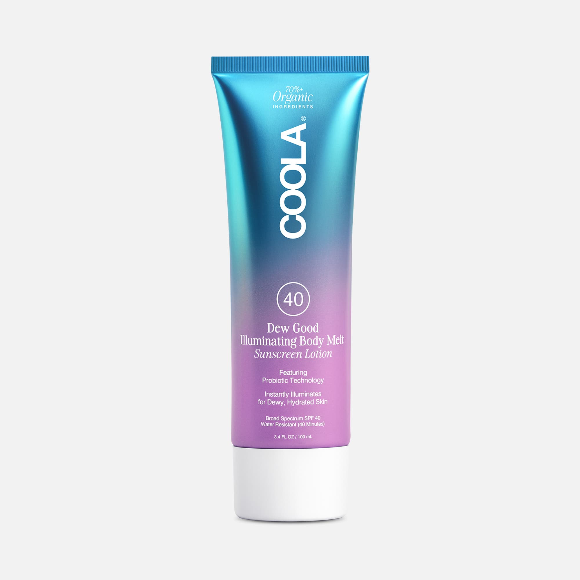 COOLA Dew Good Illuminating Body Melt SPF 40 Sunscreen Lotion, 3.4 oz., , large