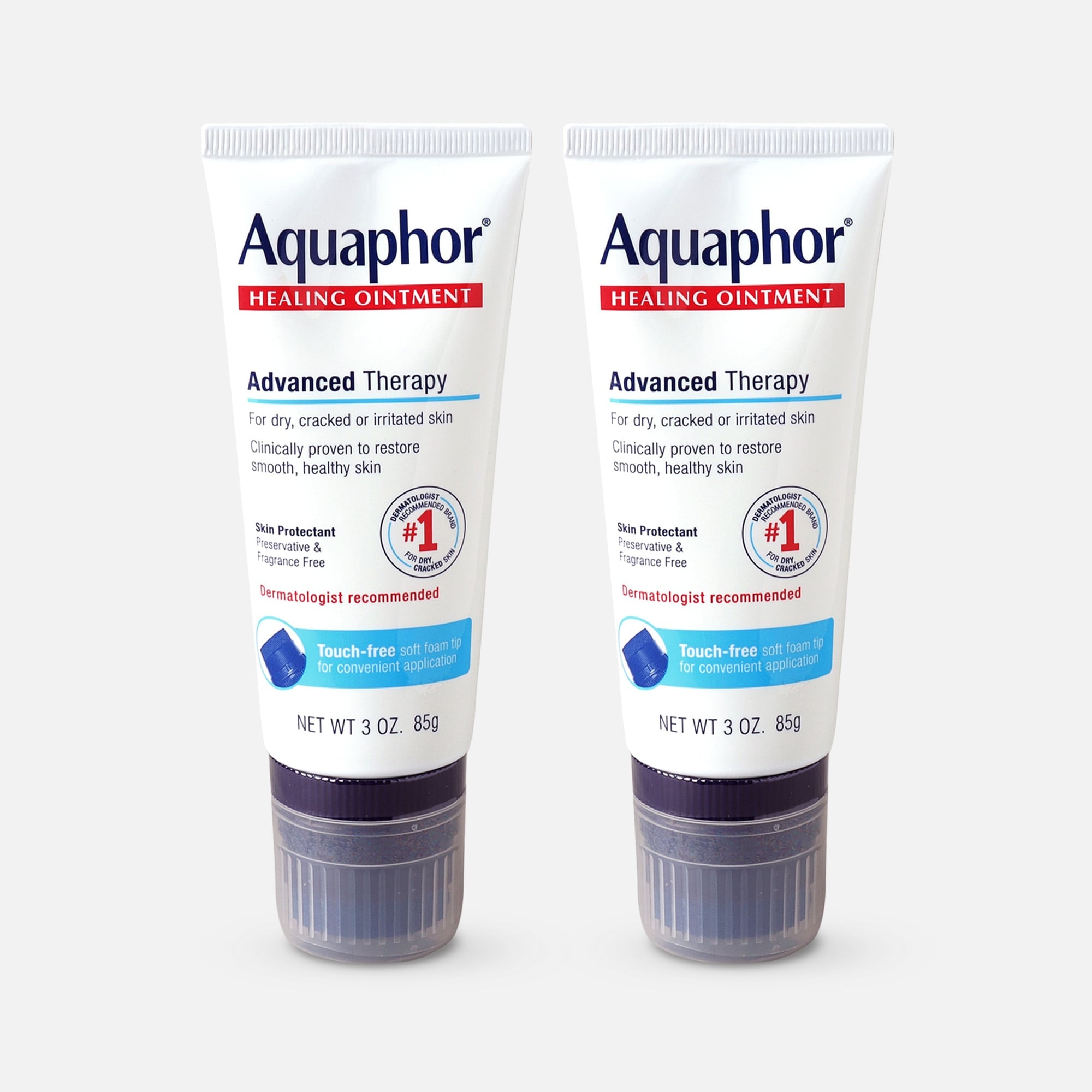 Aquaphor Healing Ointment with Touch-Free Applicator, 3 oz. (2-Pack), , large