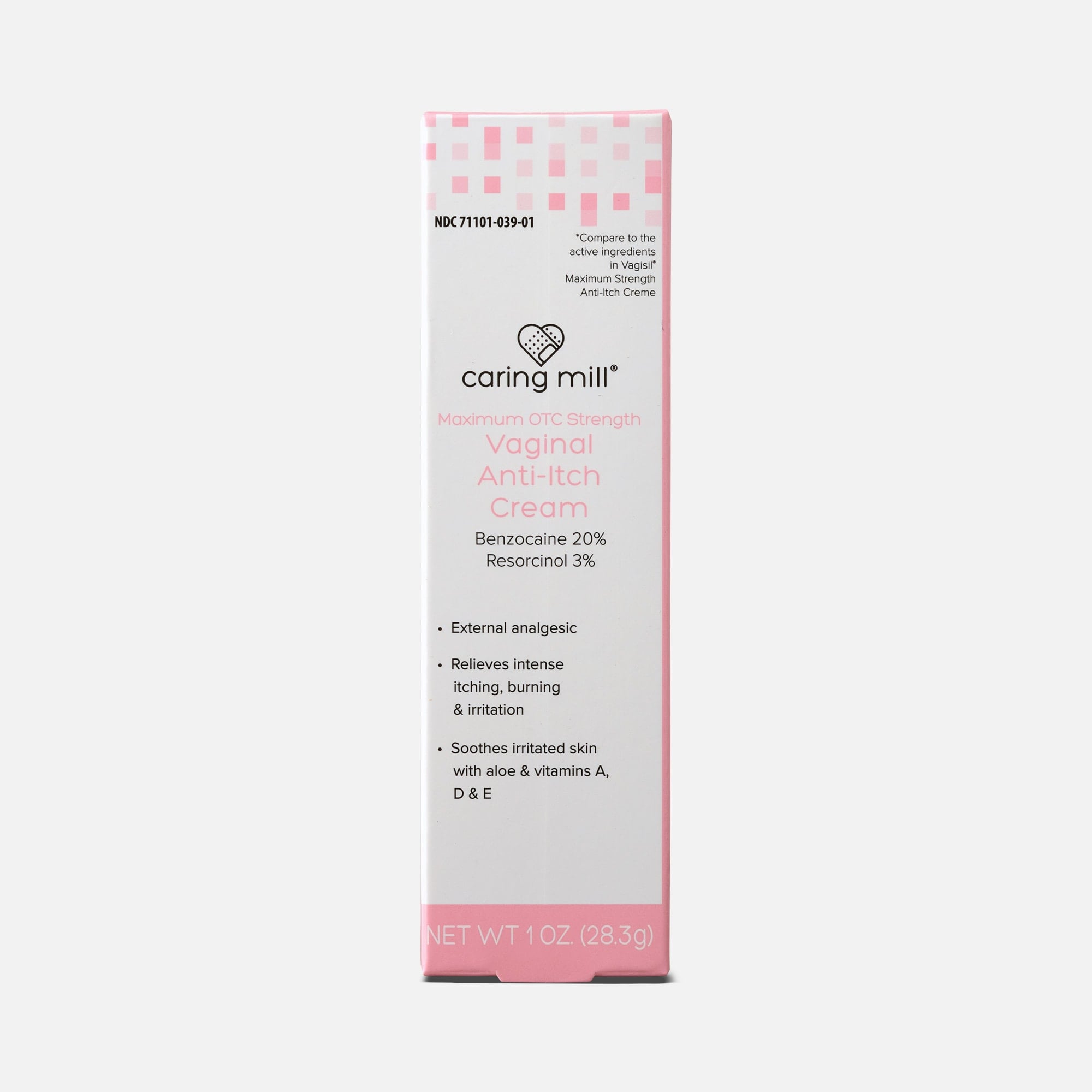 Caring Mill™ Maximum Strength Vaginal Anti-Itch Cream, 1 oz., , large