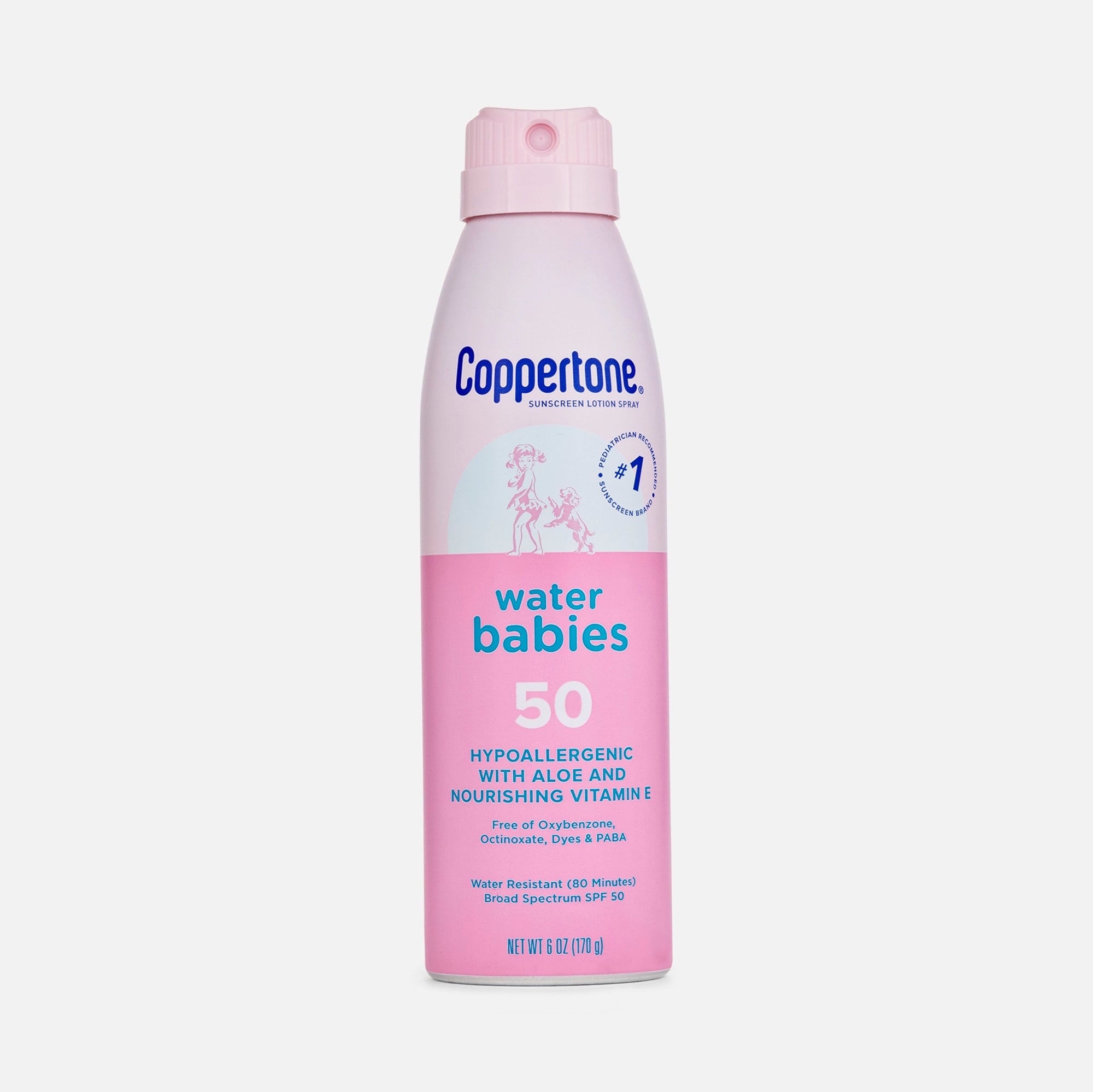 Coppertone WaterBabies Sunscreen Spray, SPF 50, 6 oz., , large