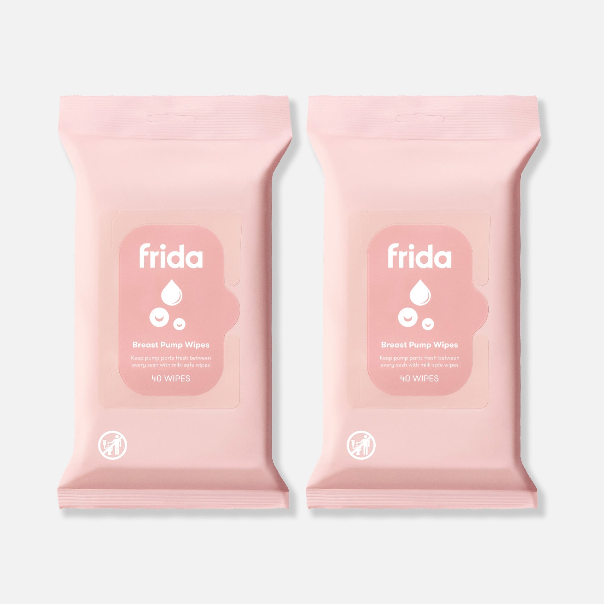 Frida Breast Pump Wipes, 40 ct. (2-Pack), , large