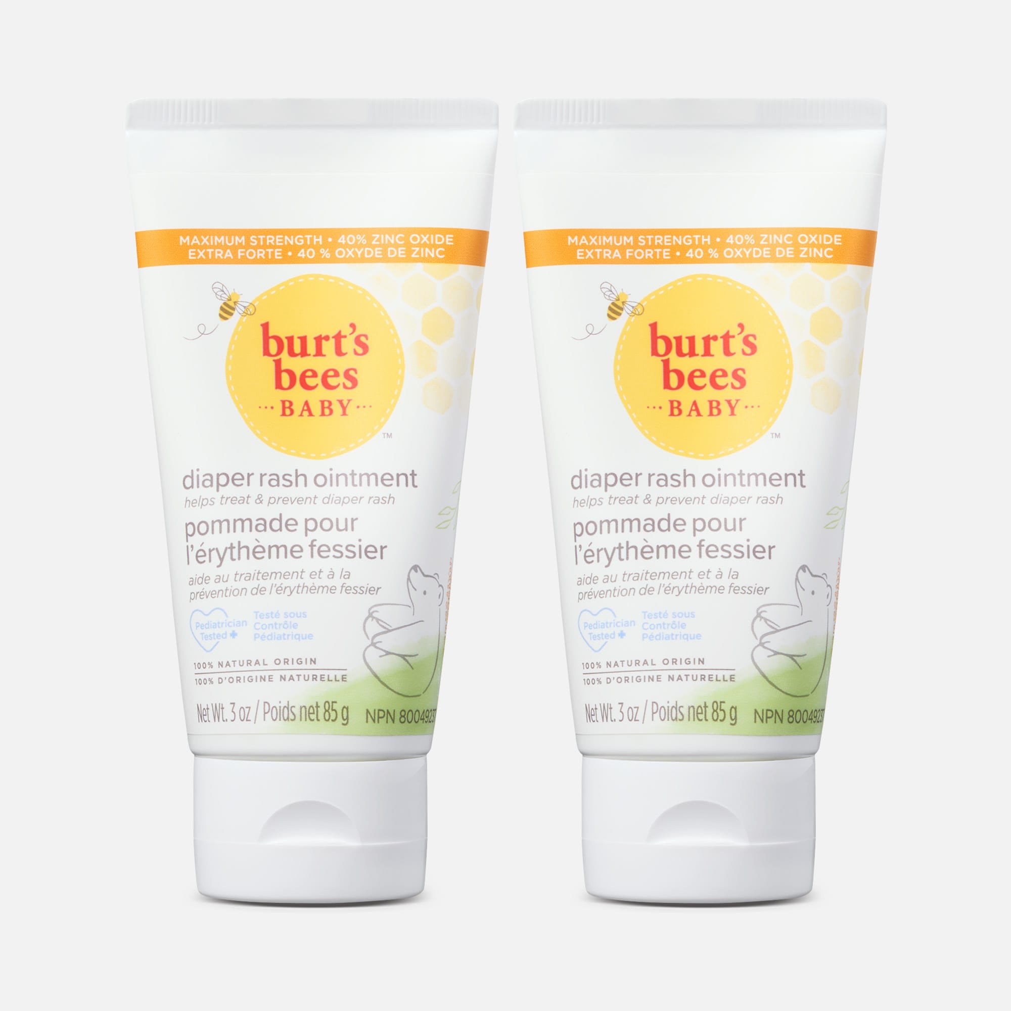 Burt's Bees Baby 100% Natural Origin Diaper Rash Ointment, 3 oz. (2 pack), , large