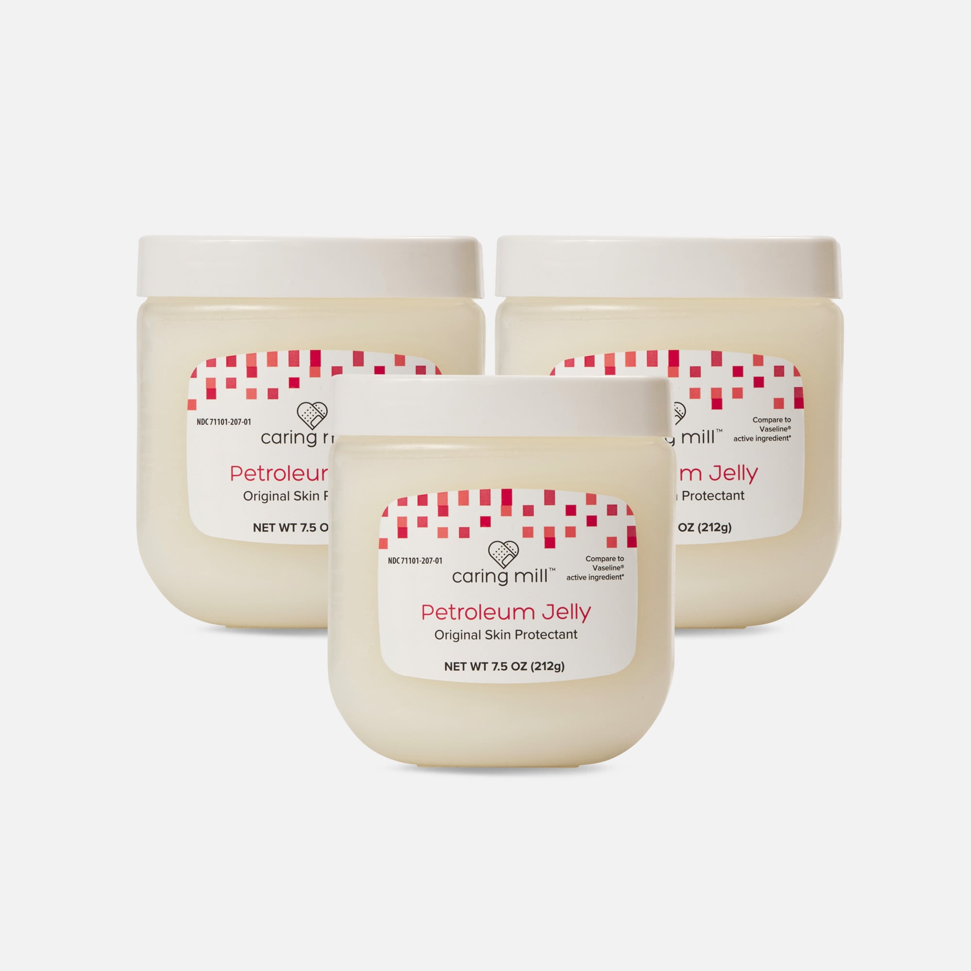 Caring Mill™ Petroleum Jelly Skin Protectant, 7.5 oz. (3-Pack), , large