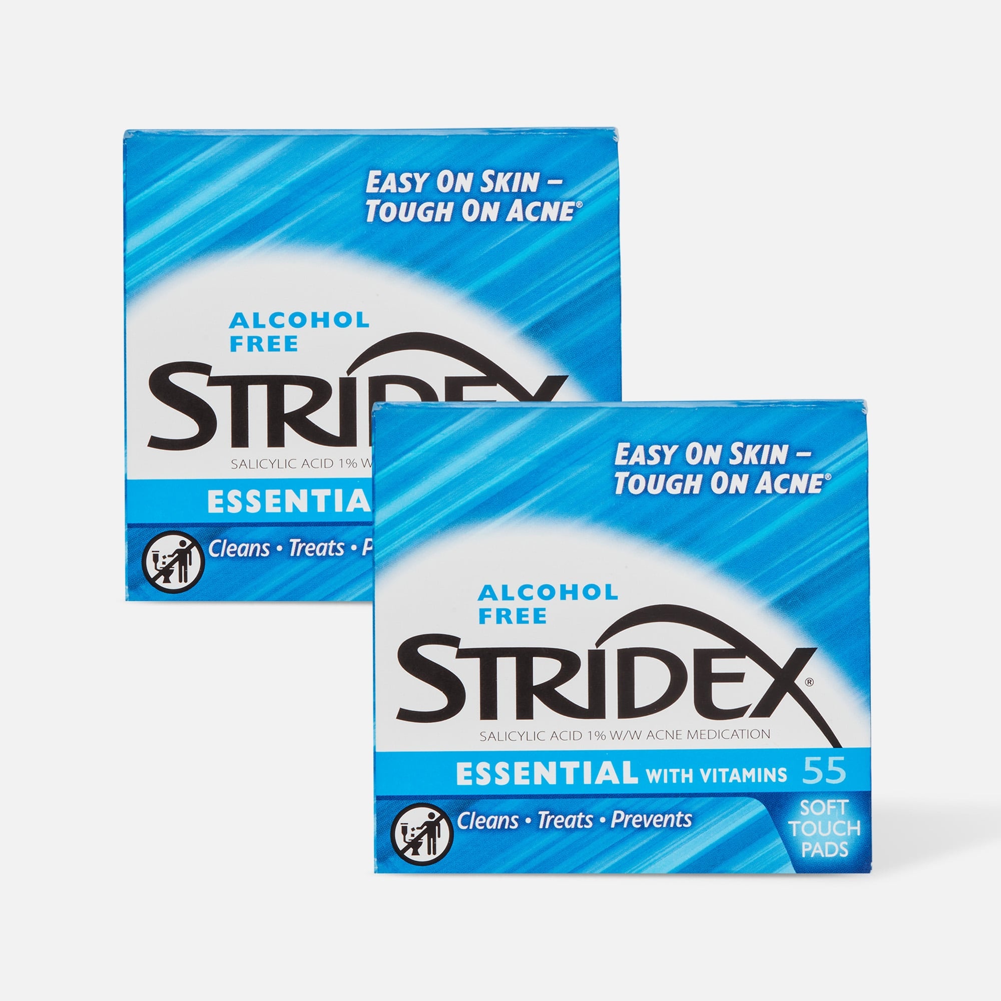 Stridex Medicated Pads Essential, 55 ct. (2-Pack), , large