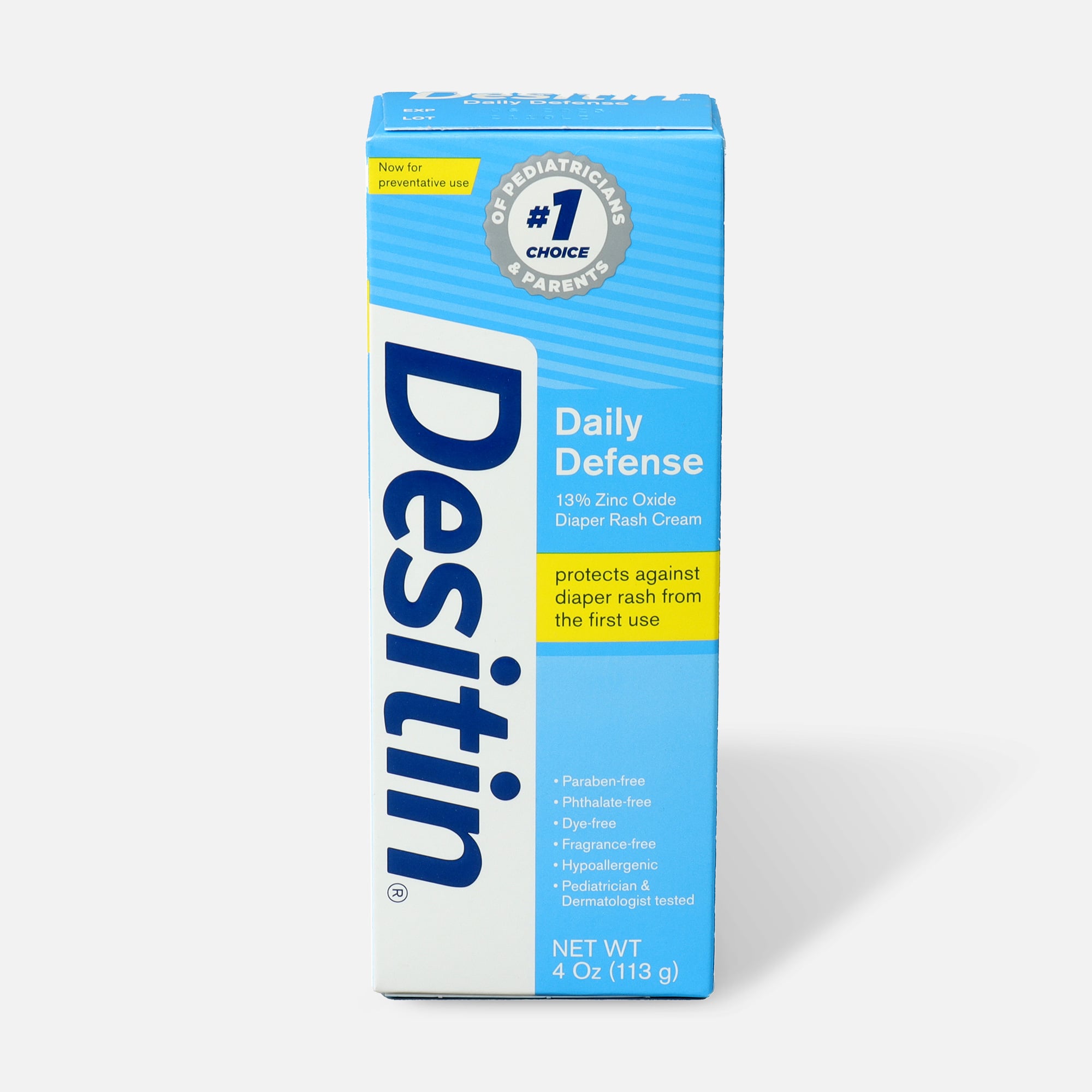 Desitin Daily Defense Zinc Oxide Diaper Rash Cream, , large
