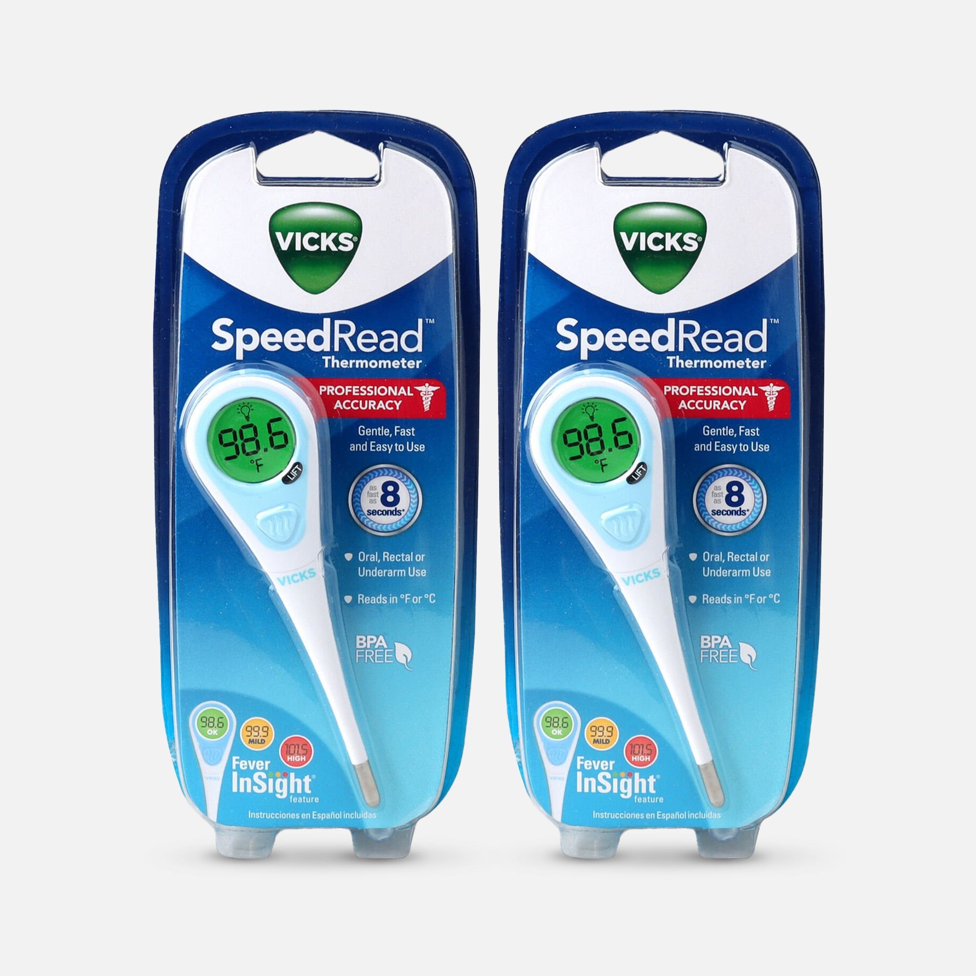 Vicks SpeedRead Digital Thermometer (2-Pack), , large