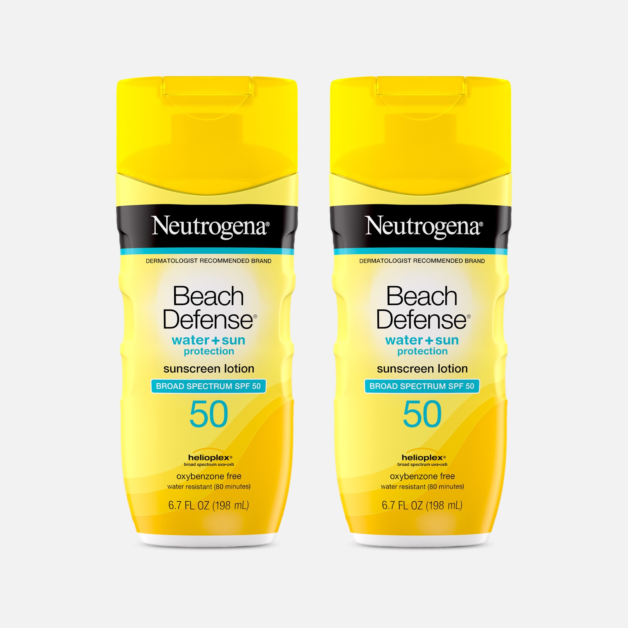 Neutrogena Beach Defense Lotion SPF 50, 6.7 oz. (2-Pack), , large