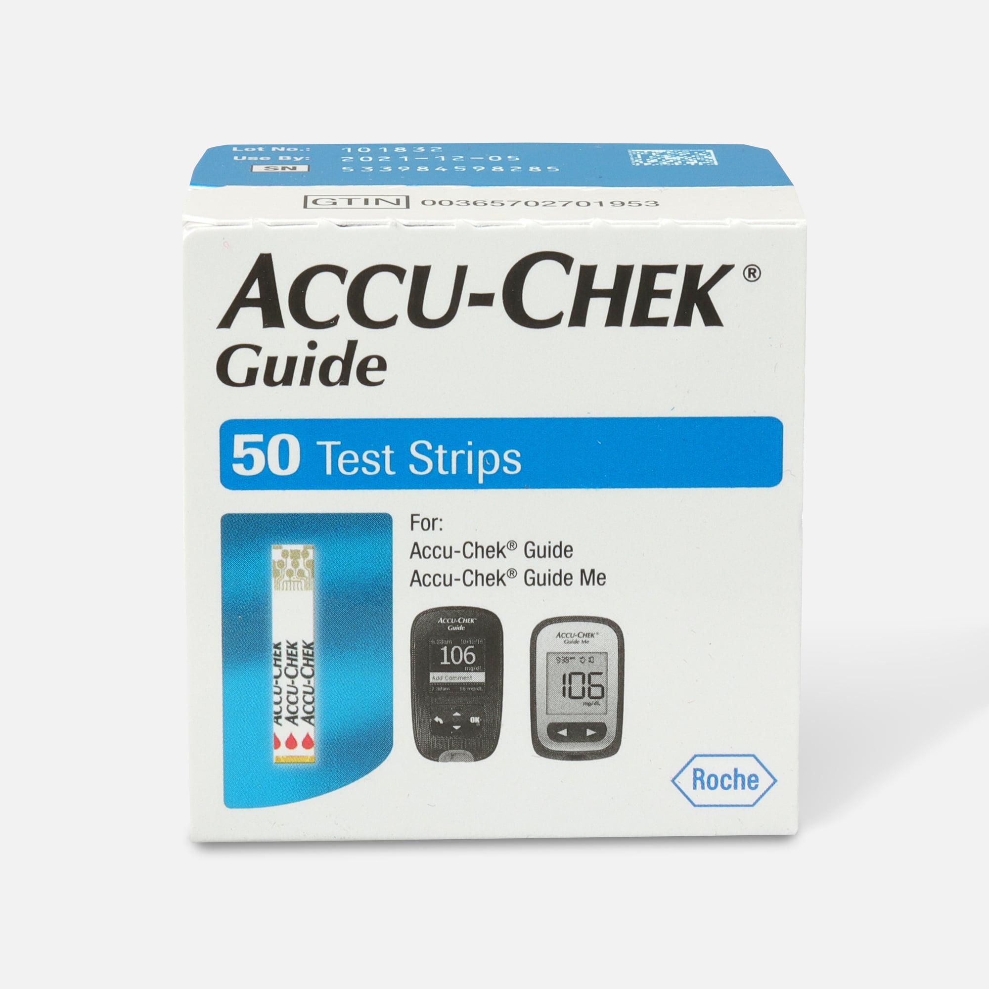 Accu-Chek Guide Blood Glucose Test Strips, 50 ct., , large
