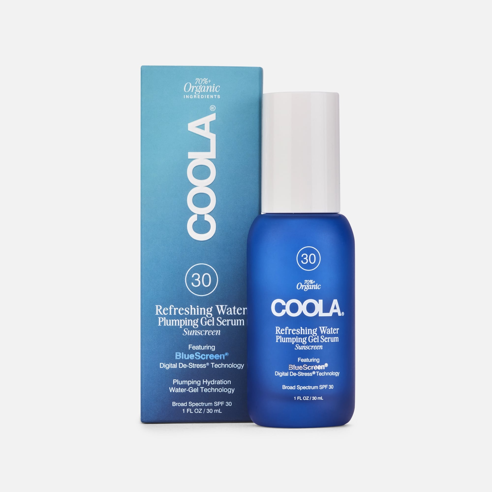 COOLA Refreshing Water Plumping Gel Serum Sunscreen, SPF 30, 1 oz., , large