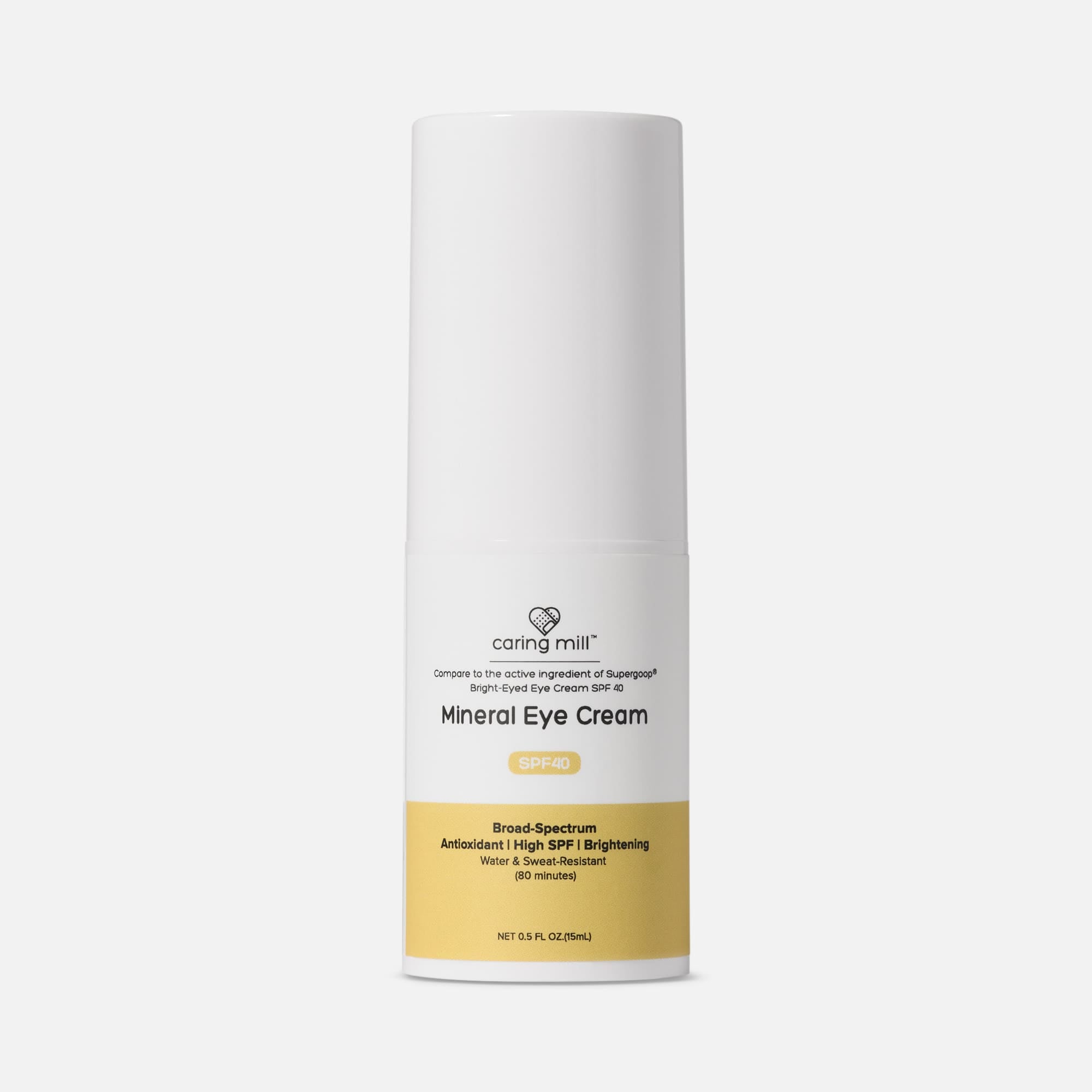 Caring Mill™ Mineral Eye Cream, SPF 40, 15 ml, , large