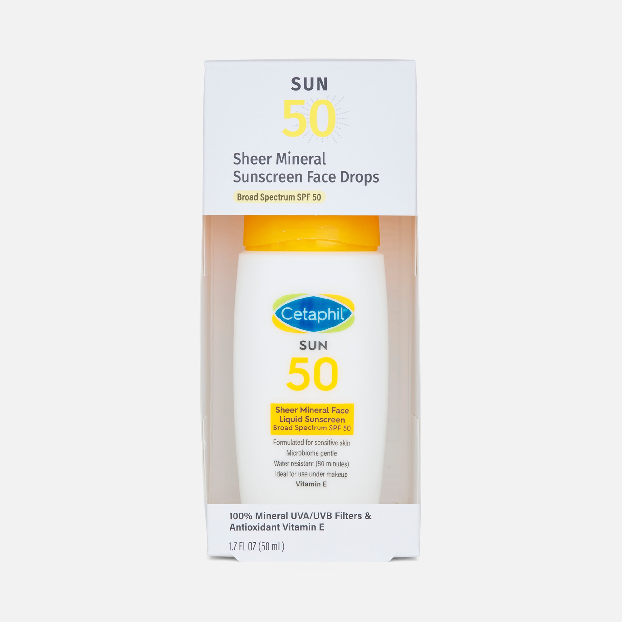 Cetaphil Sheer Mineral Face Liquid Drops SPF 50, 1.7 oz., , large