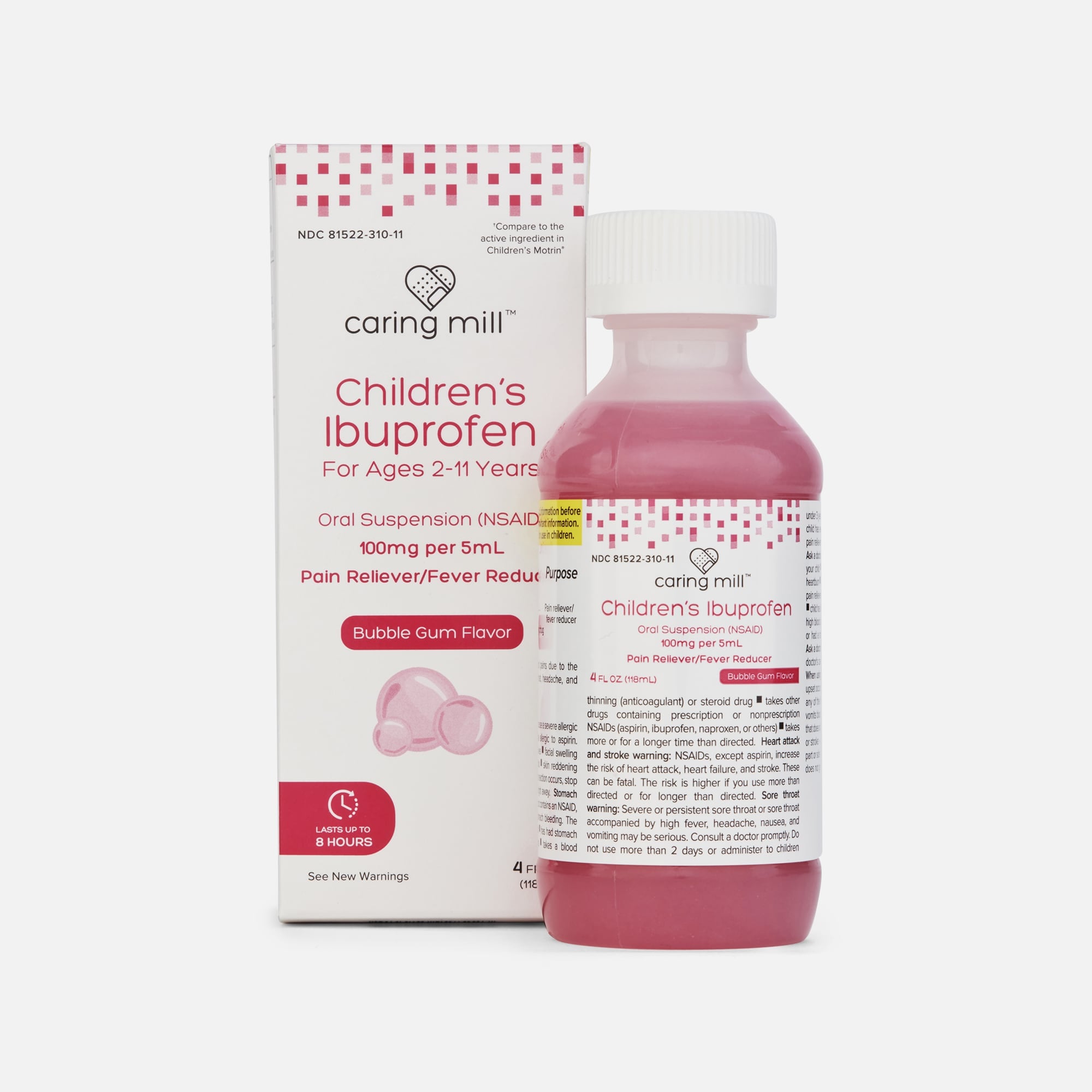 Caring Mill™ Children’s Ibuprofen Pain Reliever/Fever Reducer, 4 fl oz., , large