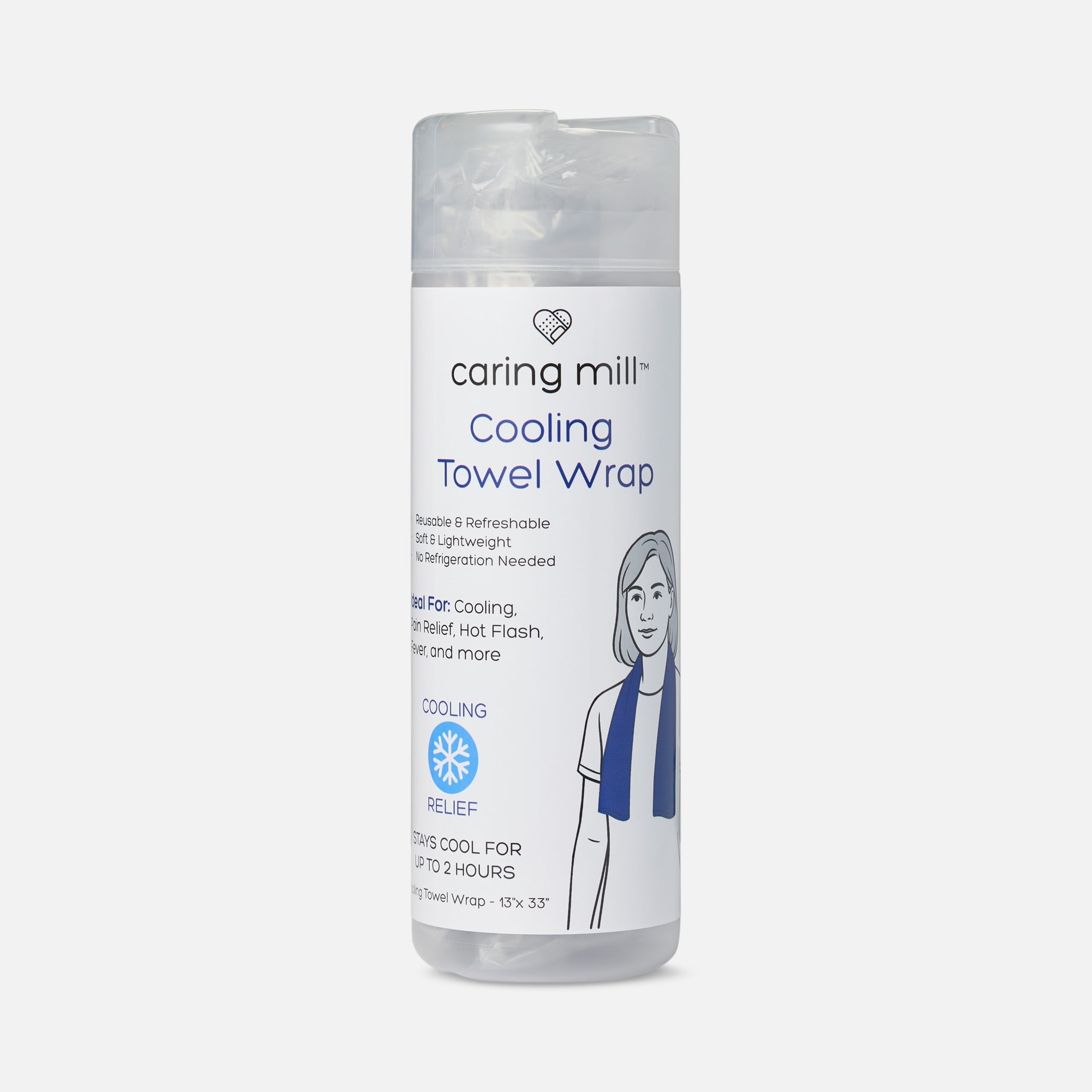 Caring Mill™ Pain Relief and Hot Flash Relief Cooling Towel, , large