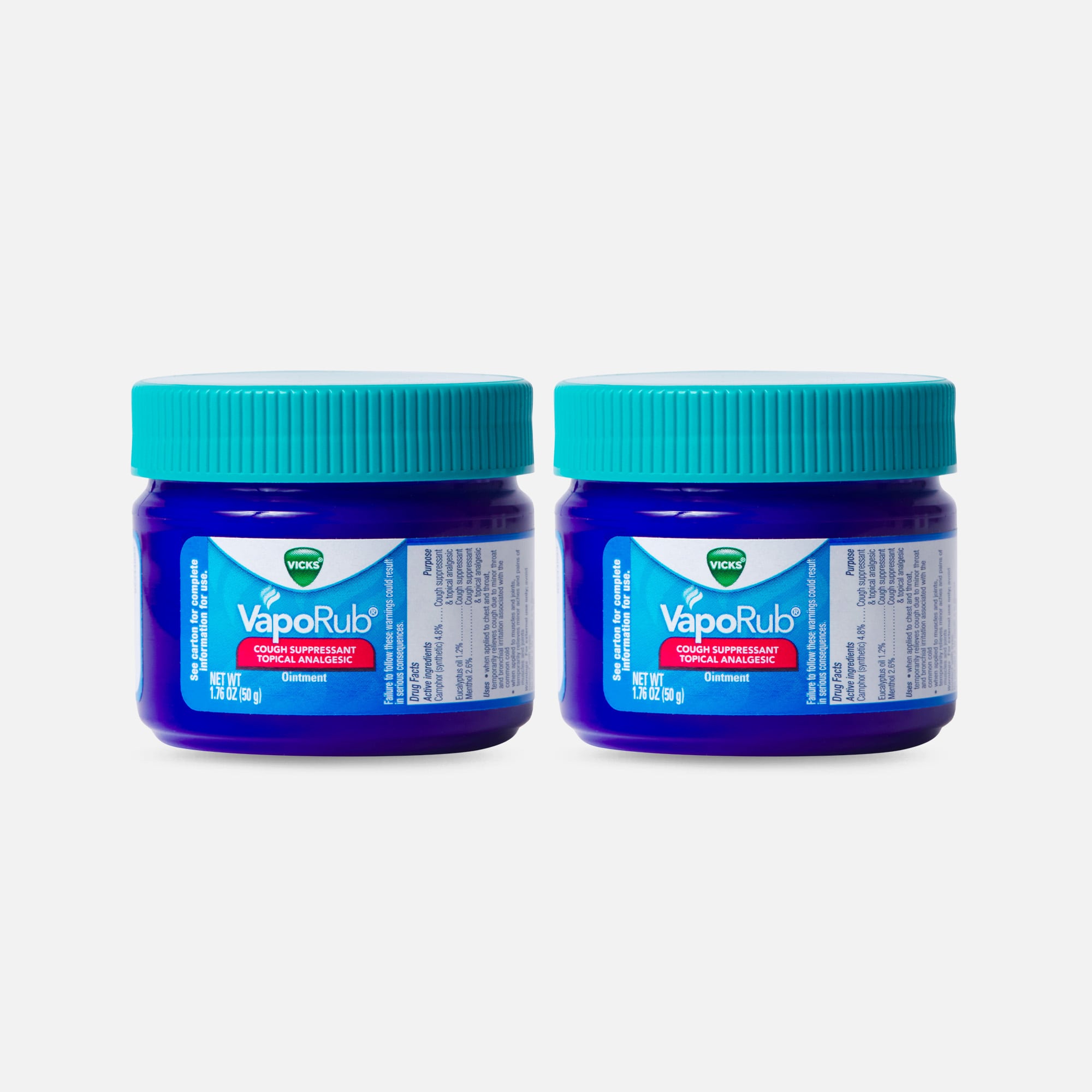 Vicks Original VapoRub, 1.76 oz. (2-Pack), , large