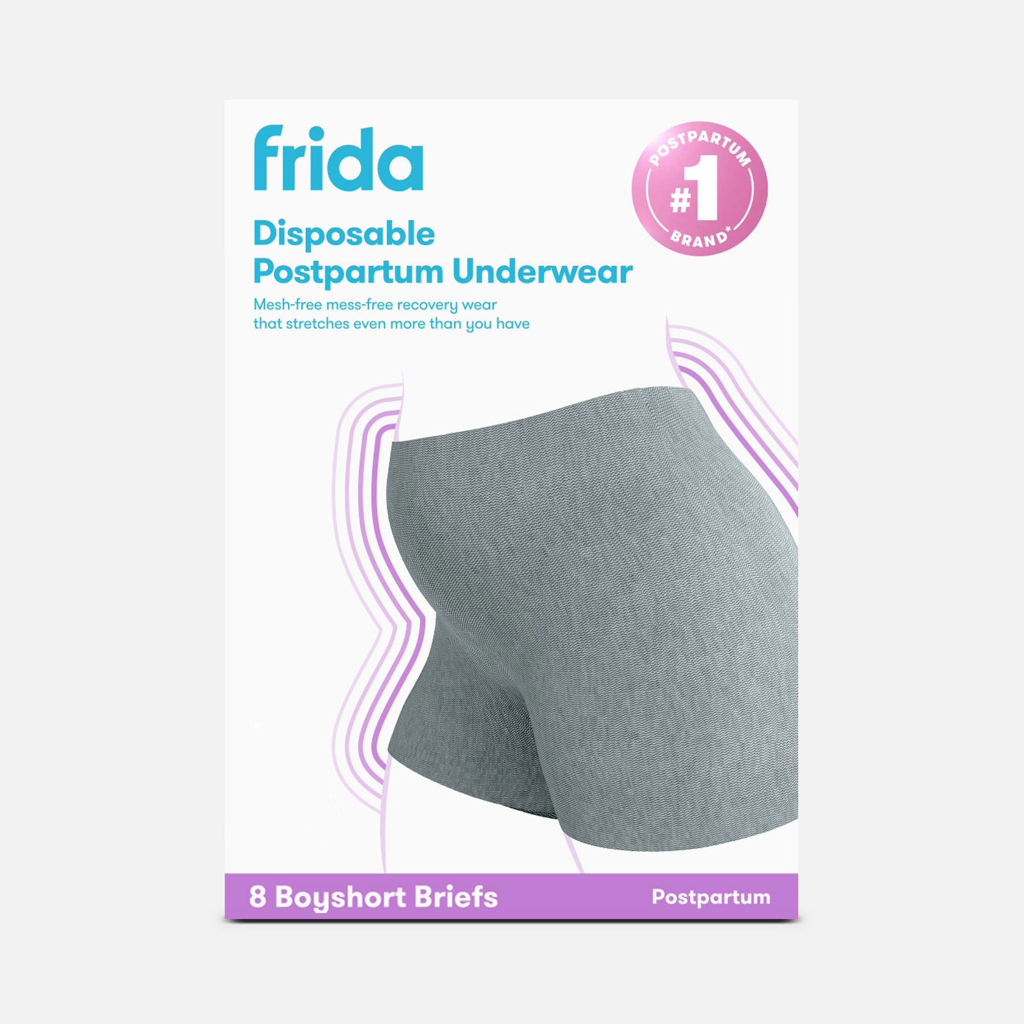 Frida Mom Boyshort Disposable Postpartum Underwear, , large
