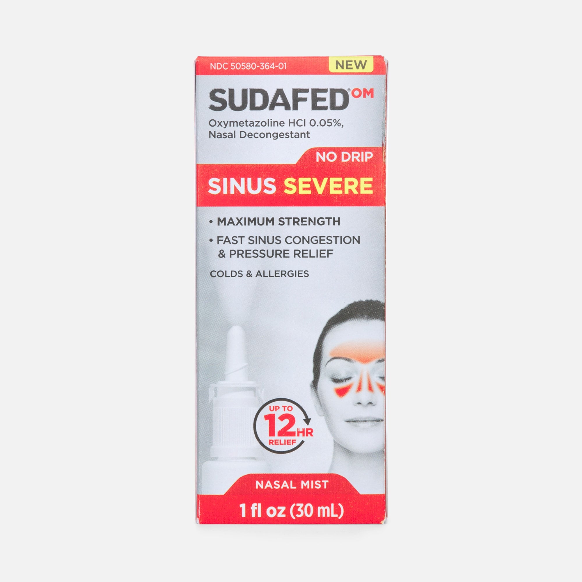Sudafed Sinus Severe No Drip Nasal Spray, 1 fl oz., , large