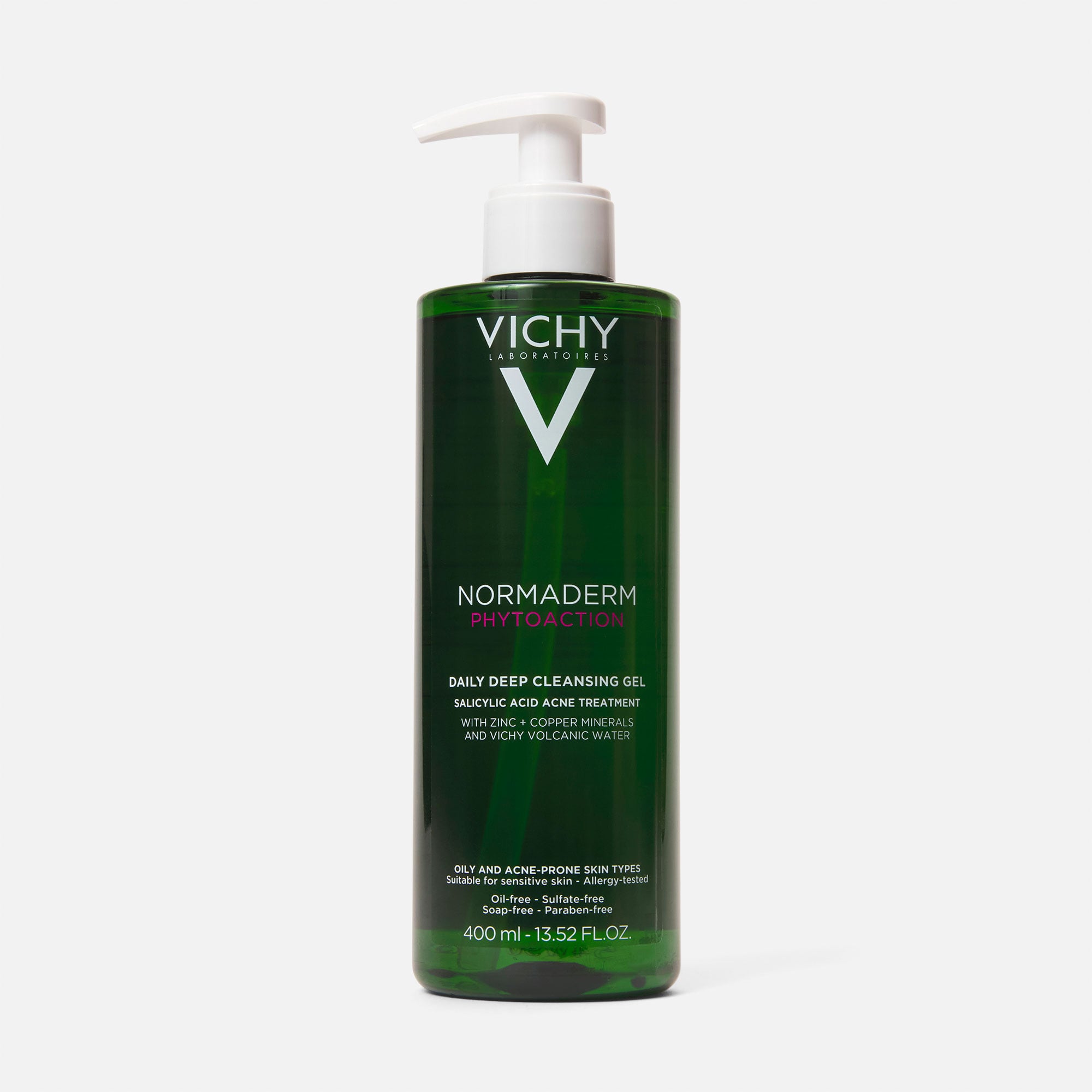 Vichy Normaderm PhytoAction Daily Deep Cleansing Gel with Salicylic Acid, , large
