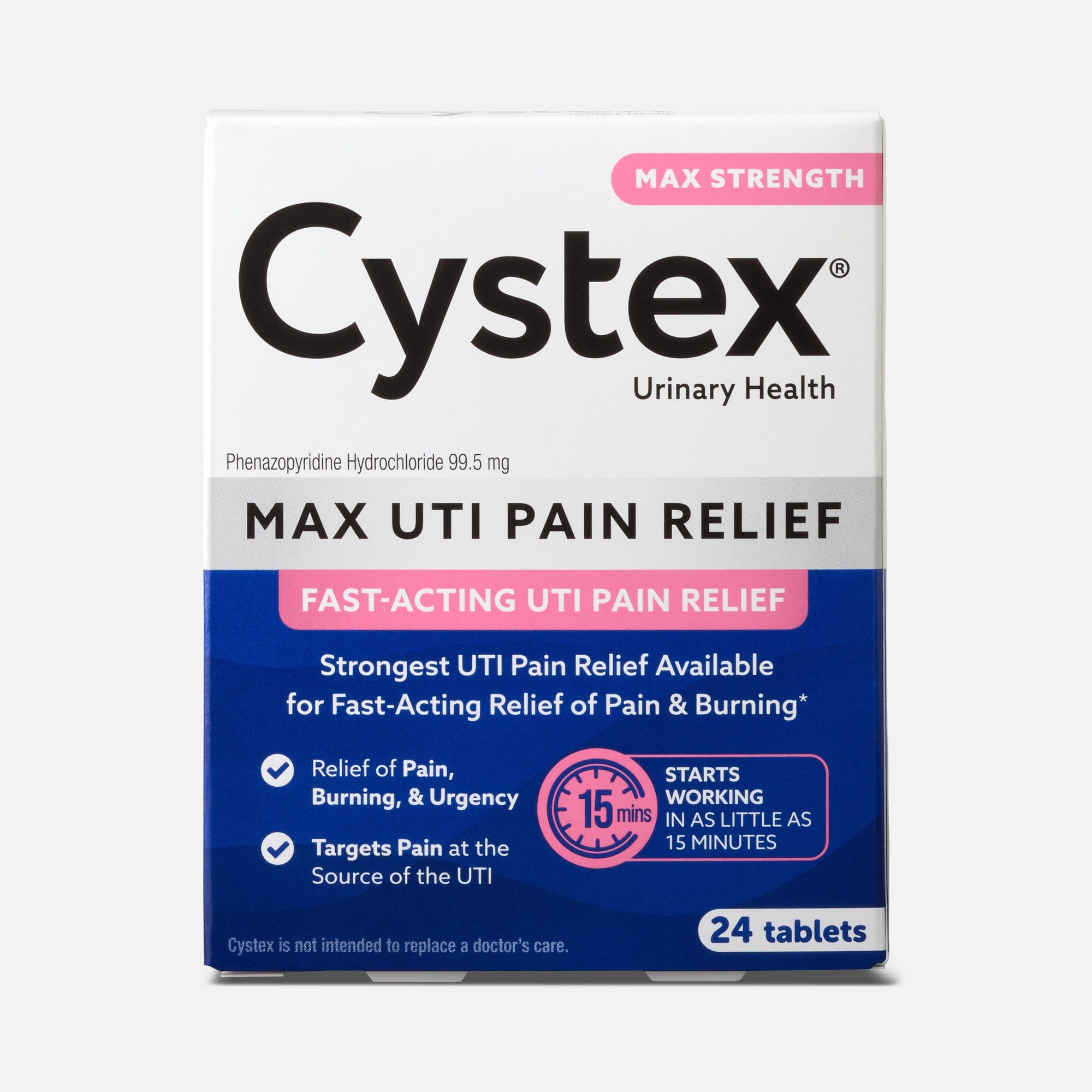 Cystex Max Strength UTI Pain Relief Tablets, 24 ct, , large