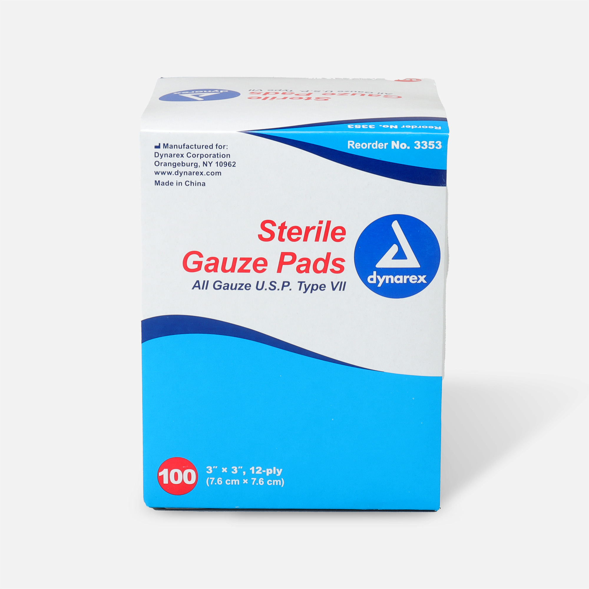 Dynarex Sterile Gauze Pads, 12 ply - 100 ct., , large