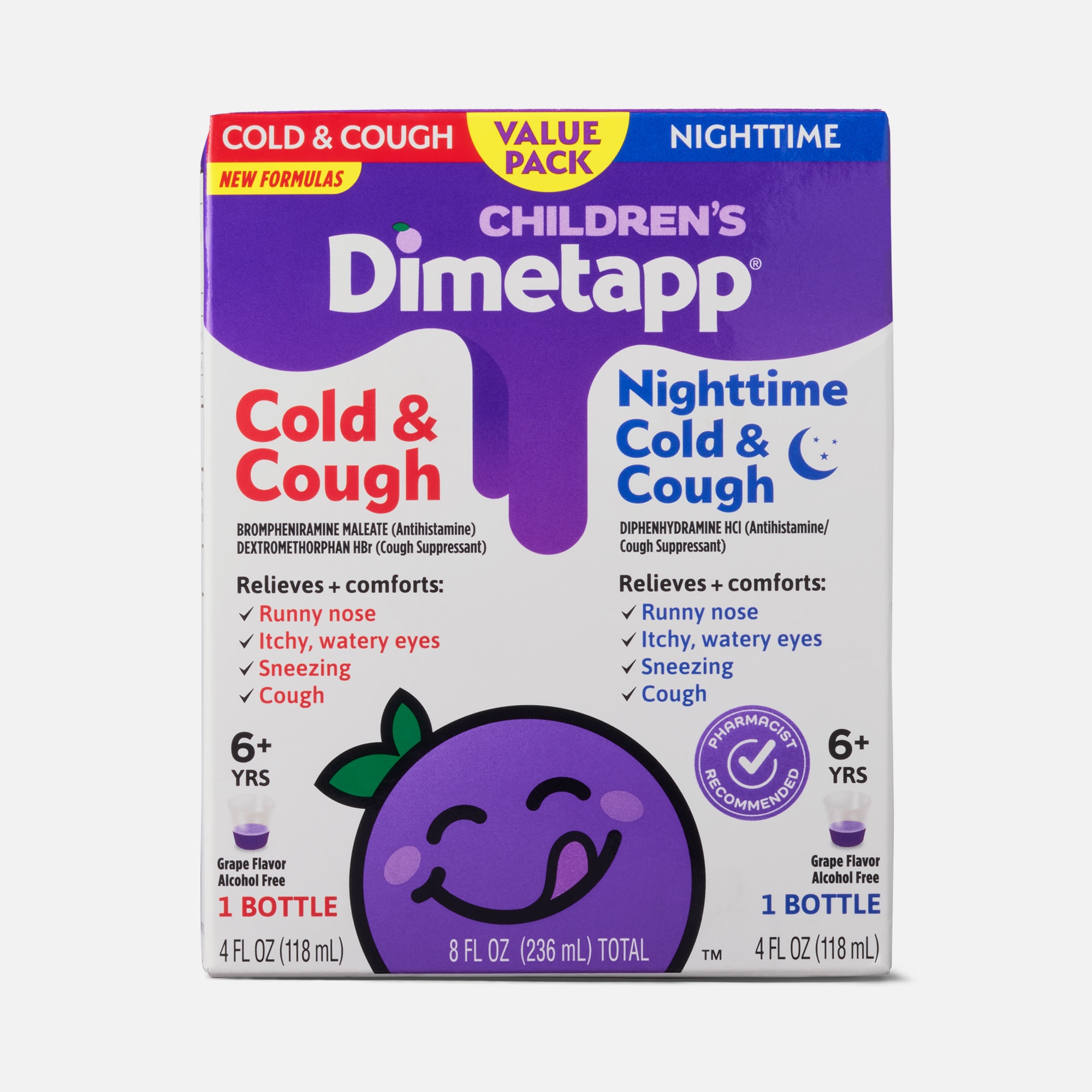 Children's Dimetapp Cold & Cough Daytime + Nighttime Combo Pack, 4 oz., , large