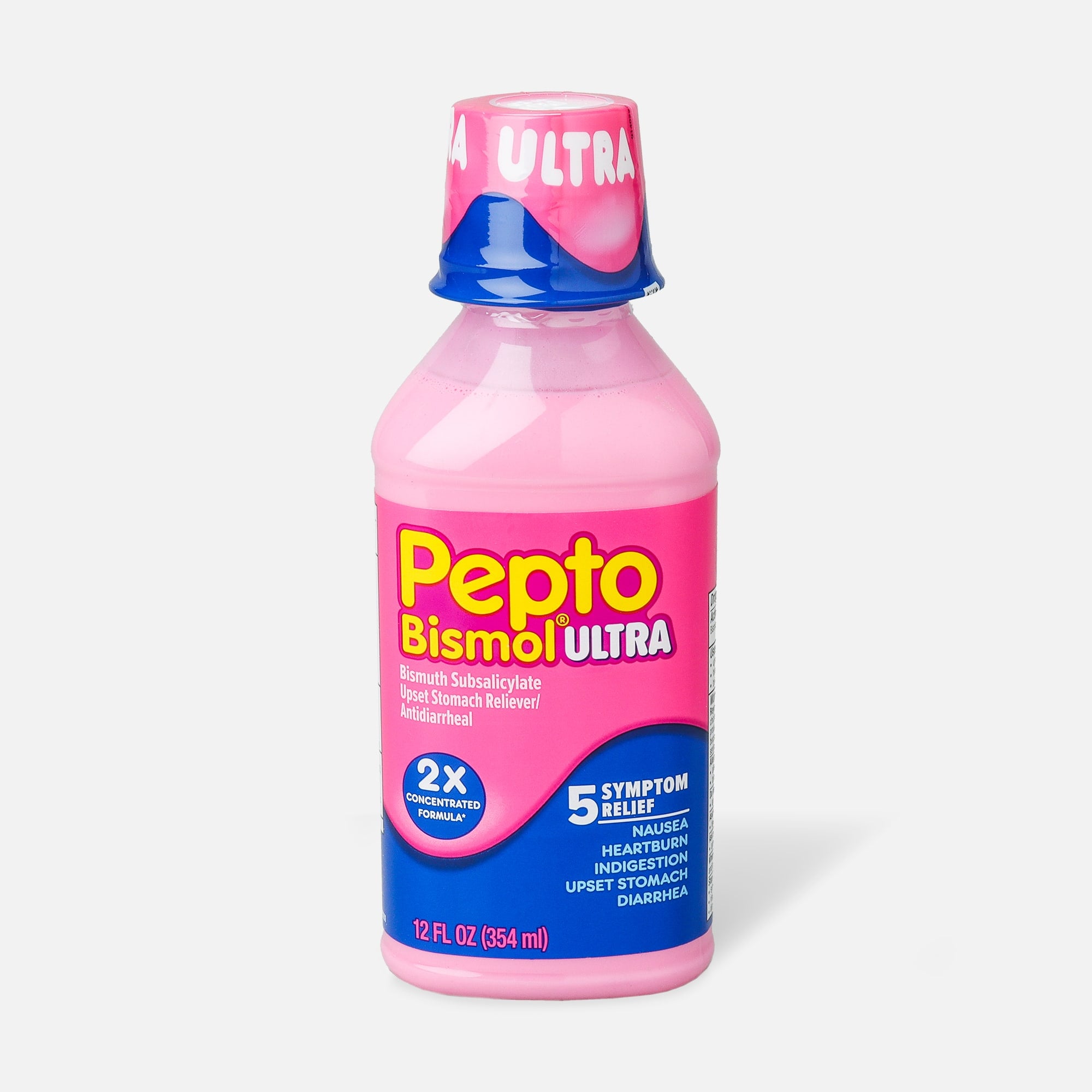Pepto Bismol Ultra 5 Symptom Stomach Relief Liquid, Original, , large