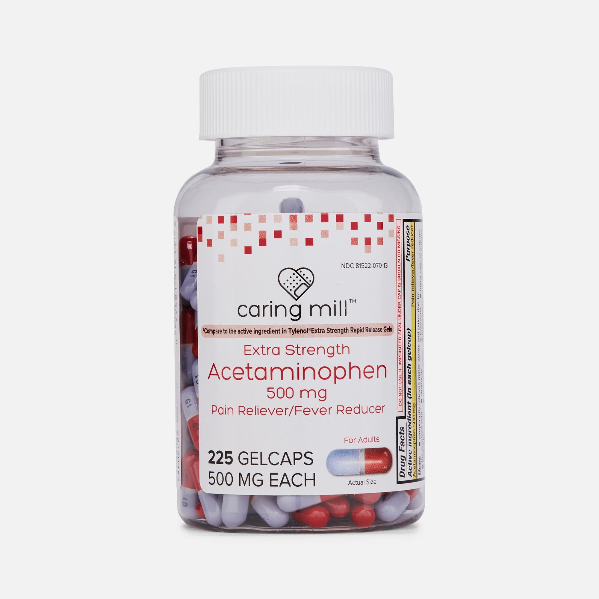 Caring Mill™ Extra Strength Acetaminophen Rapid Release Gels, 225 ct., , large
