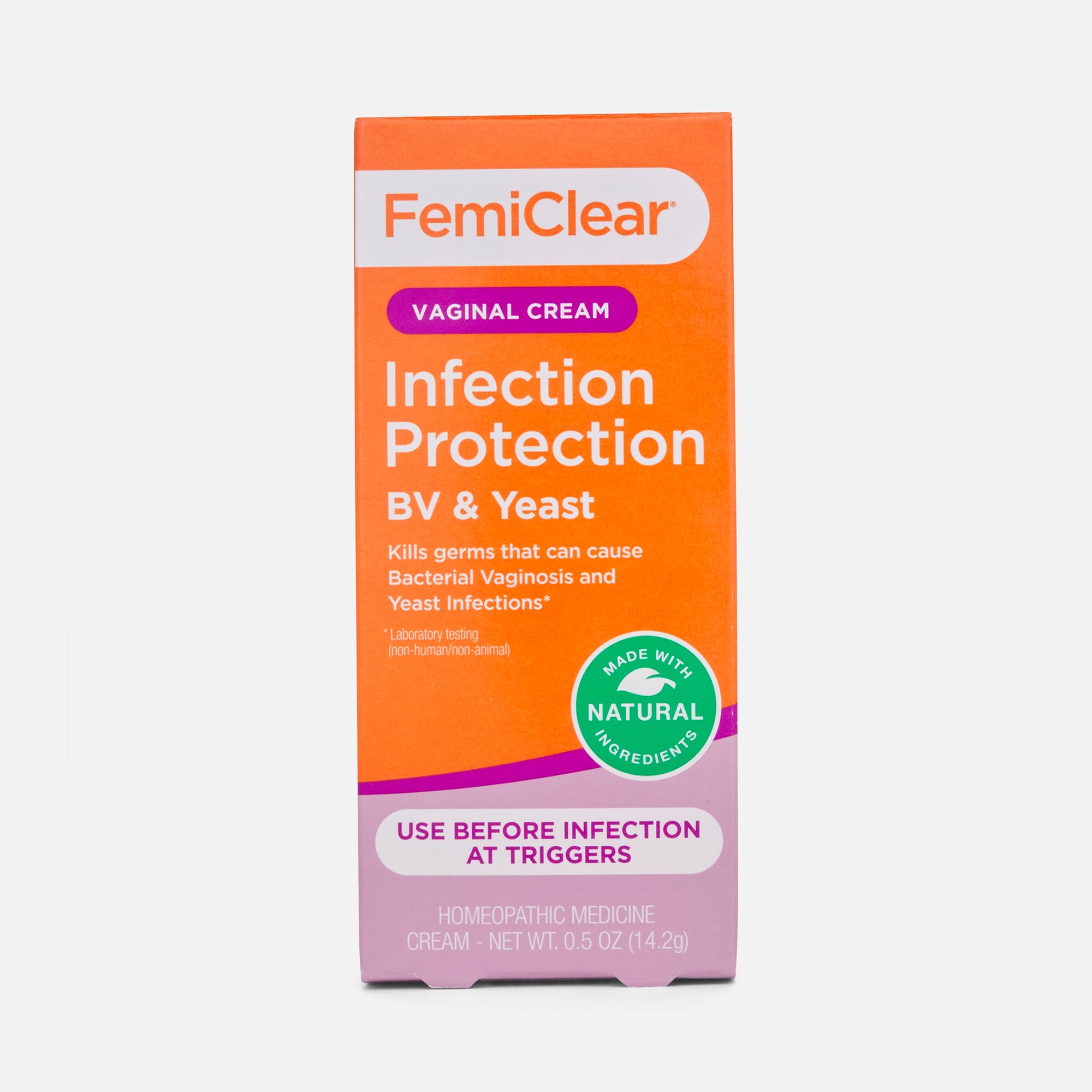 FemiClear Vaginal Cream - Infection Protection BV & Yeast, .5 oz., , large