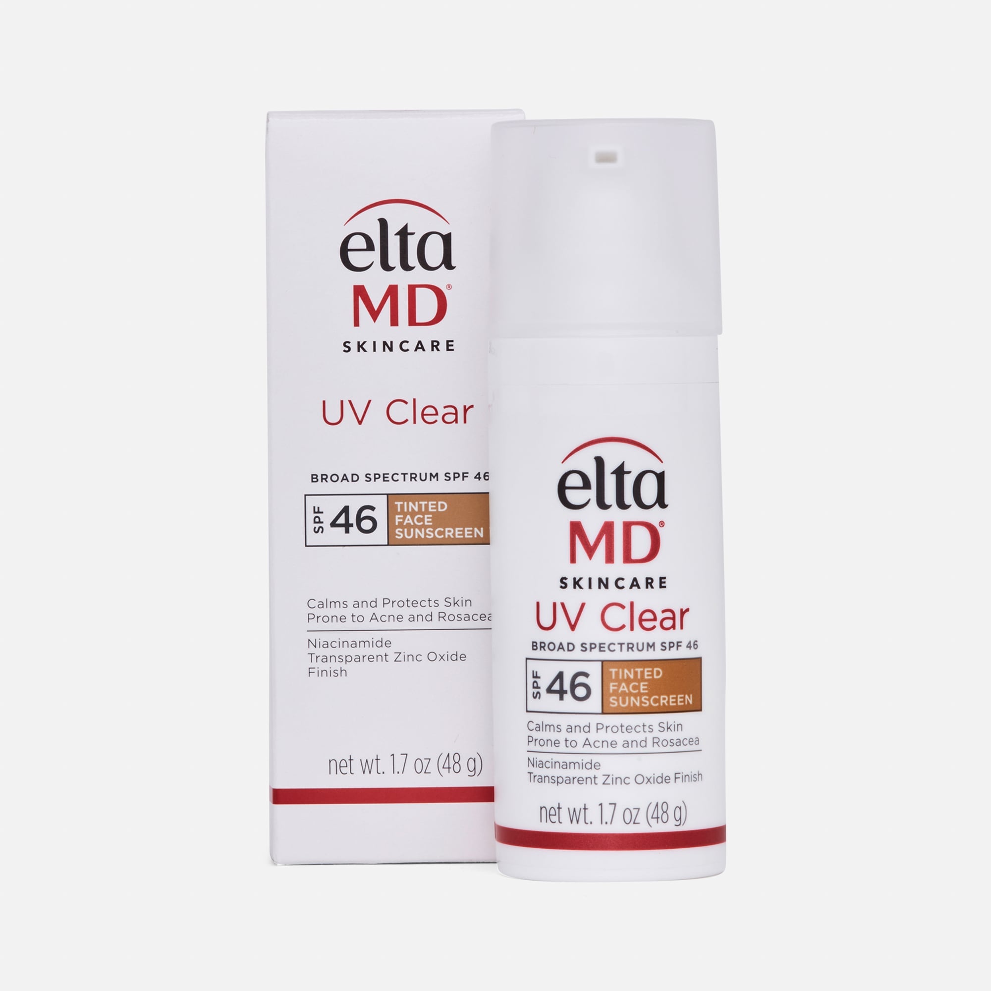 EltaMD UV Clear Broad-Spectrum Tinted Face Sunscreen, SPF 46, 1.7 oz.
