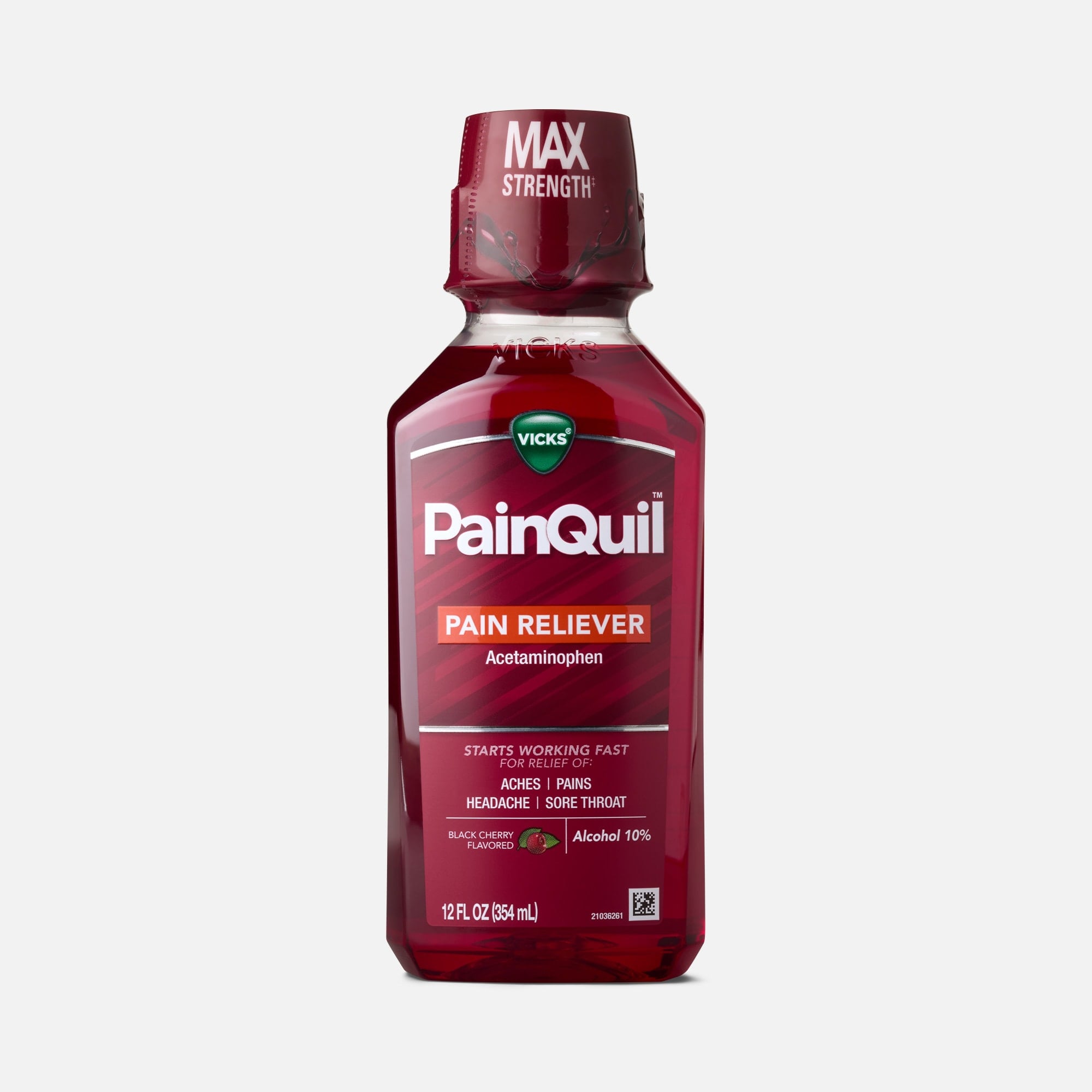 Vicks PainQuil Pain Relief Liquid, Black Cherry, 12 oz., , large