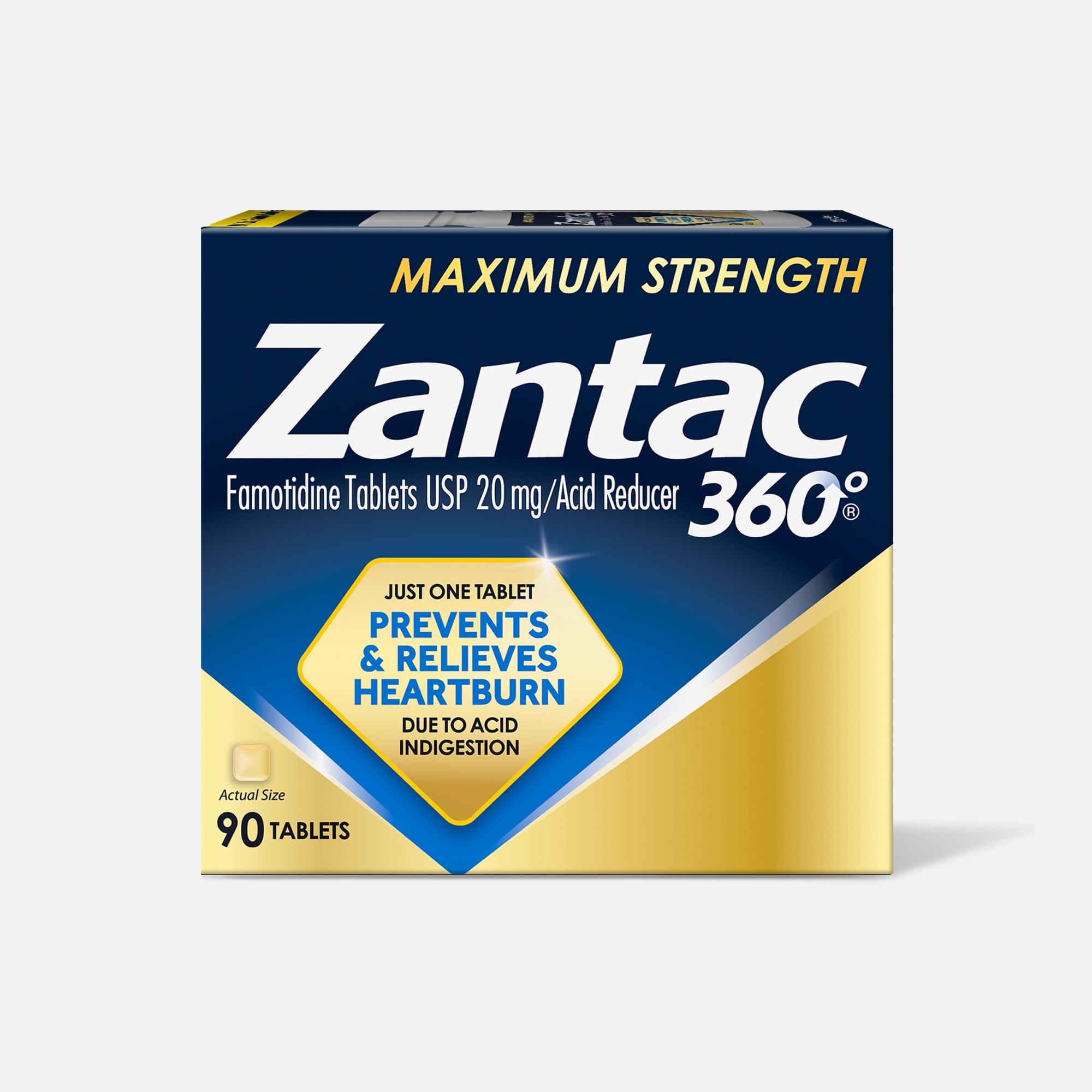 Zantac 360 Maximum Strength Acid Reducer, 20 mg Tablets, , large