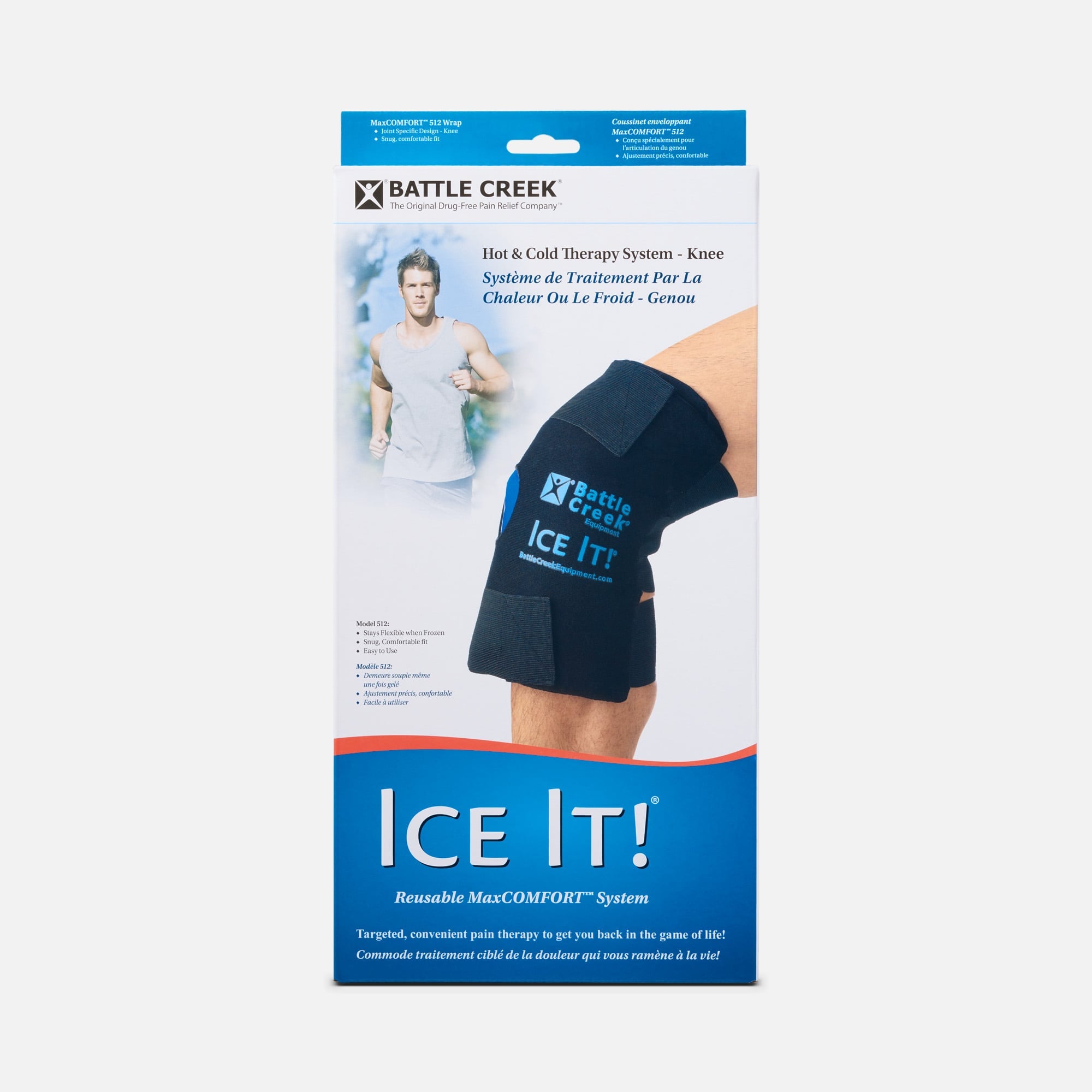 Battle Creek Ice It! Cold Comfort Knee System 12" x 13", , large