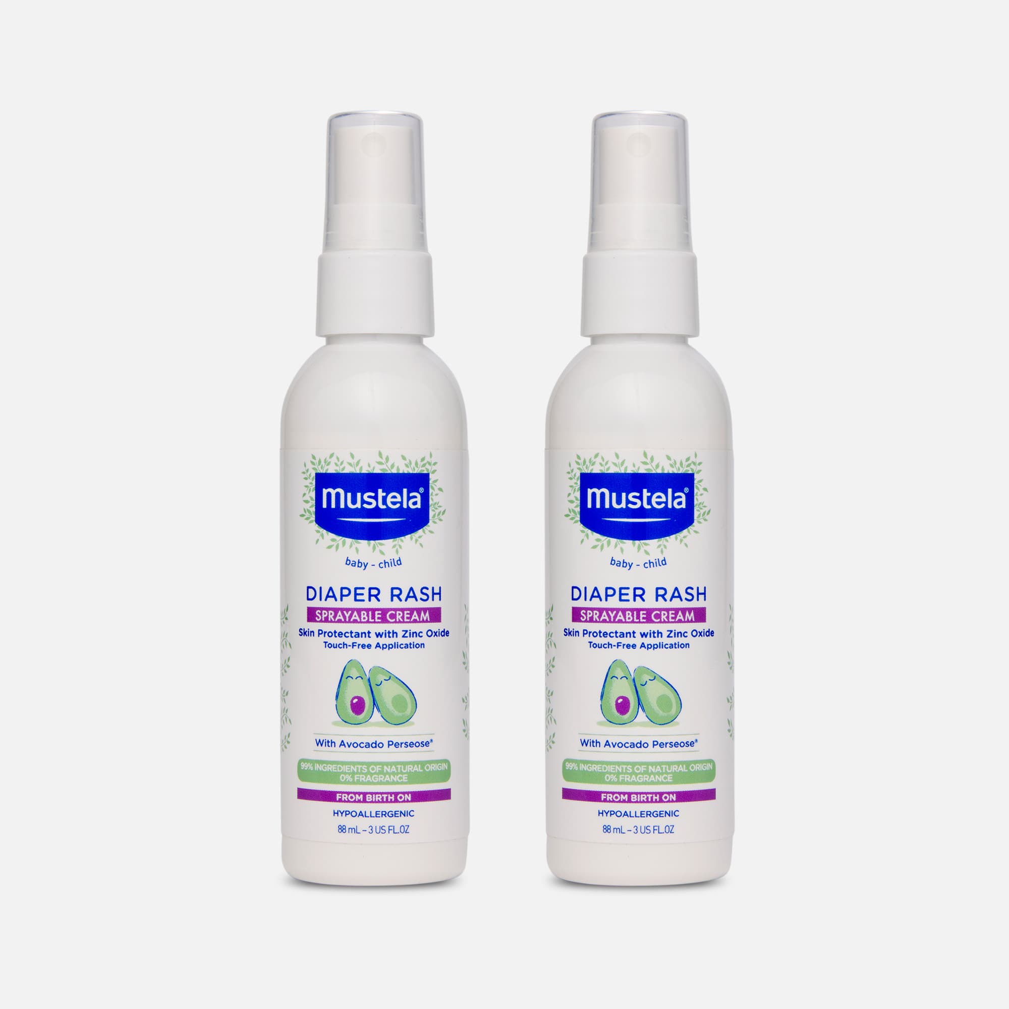 Mustela Diaper Rash Sprayable Cream, 3 fl oz. (2-Pack), , large