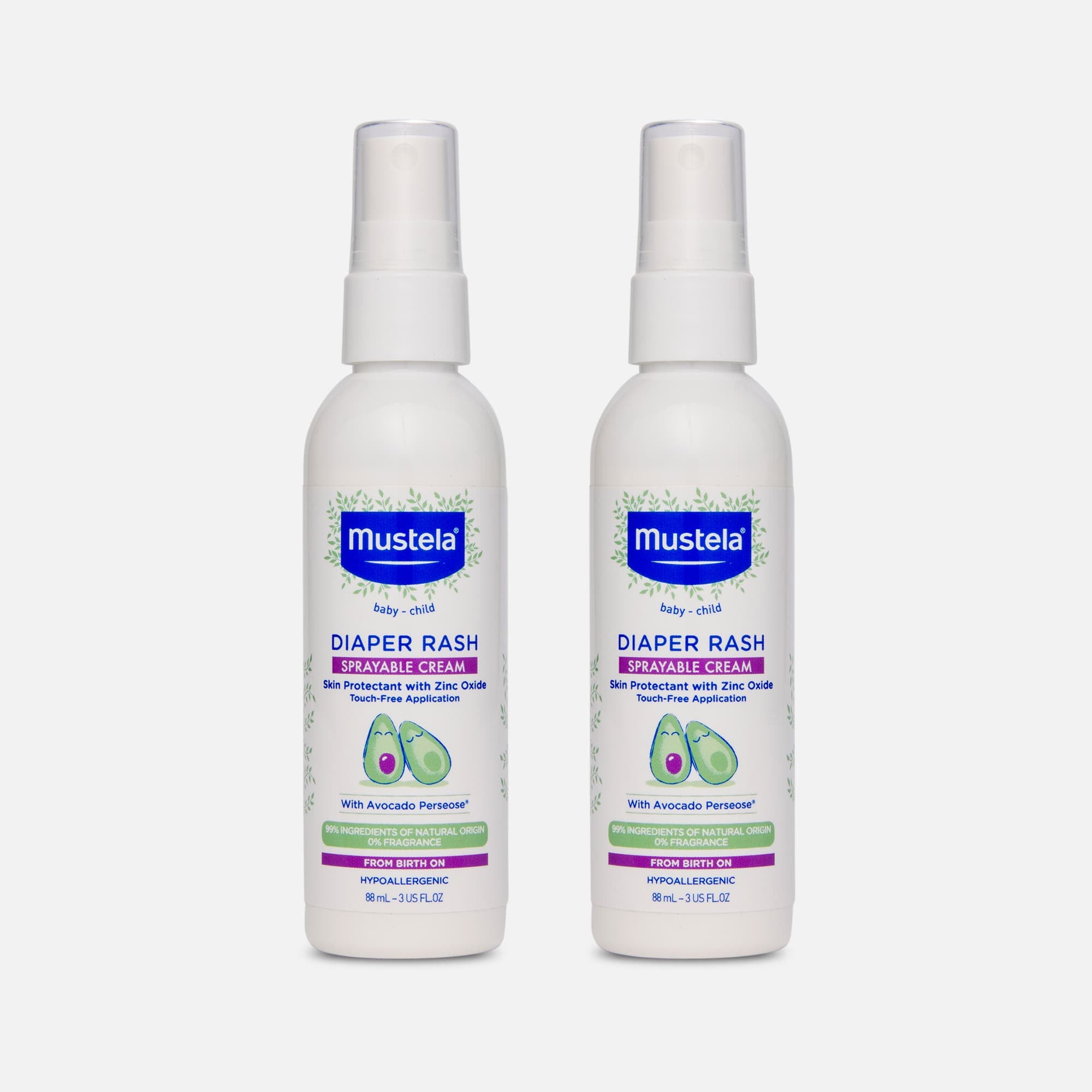 Mustela Diaper Rash Sprayable Cream, 3 fl oz. (2-Pack), , large