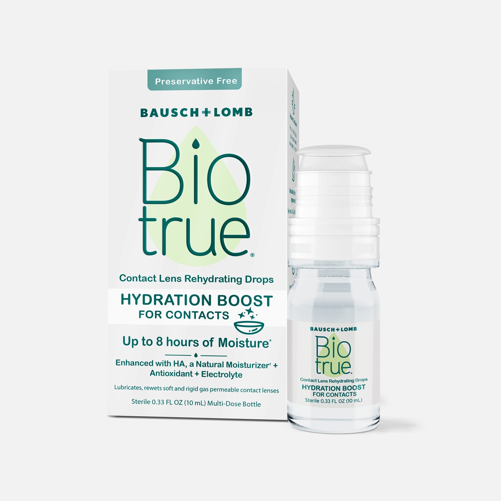Bausch + Lomb Biotrue Hydration Boost Contact Lens Drops, 0.33 fl oz., , large