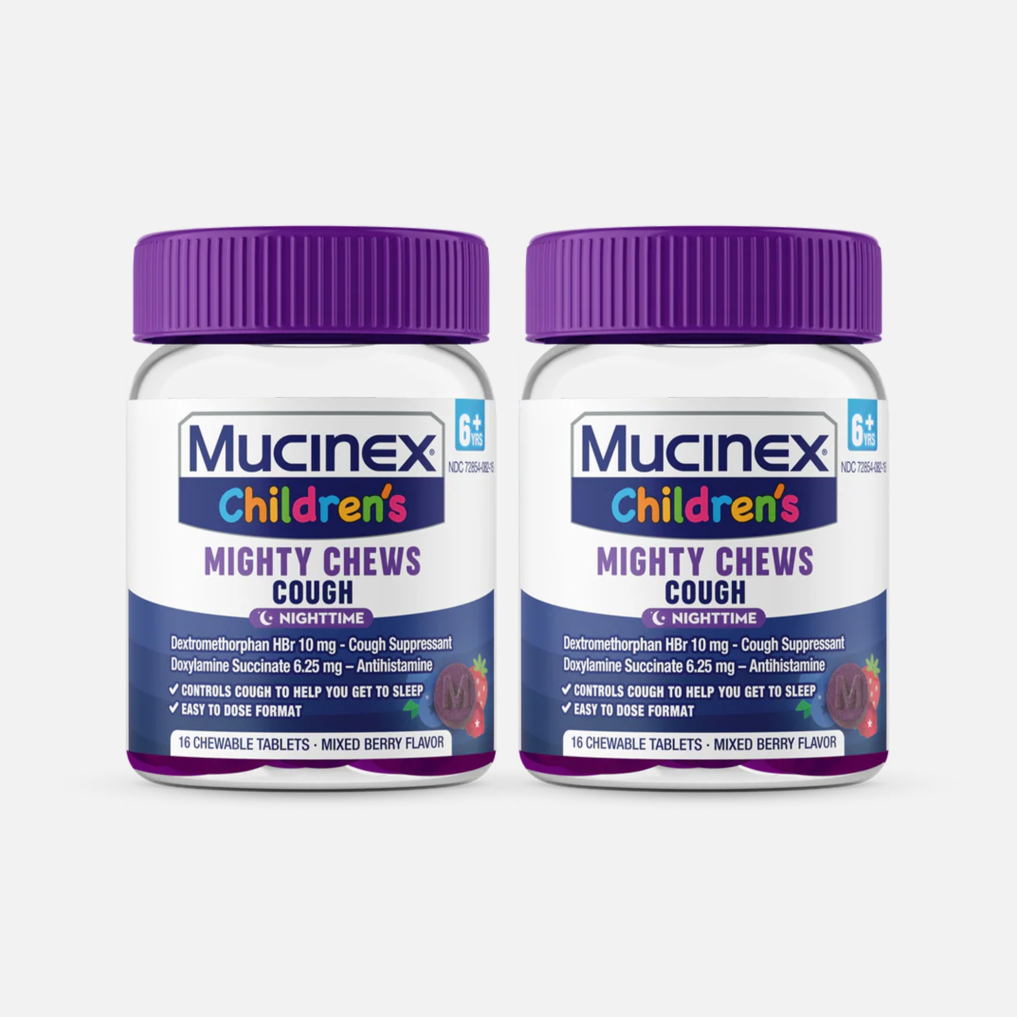 Mucinex Children's Mighty Chews, Nighttime Cough, 16 ct. (2-Pack), , large