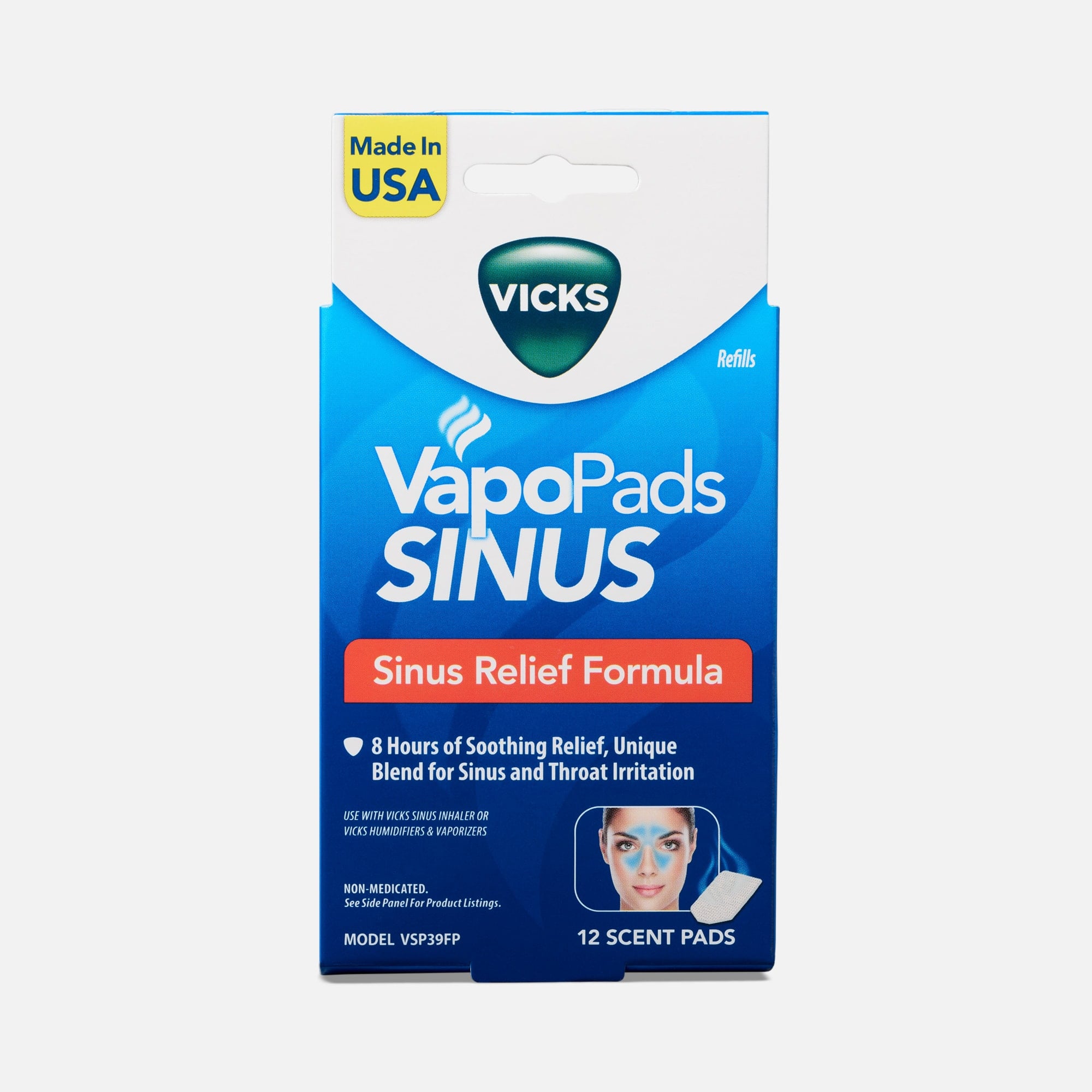Vicks VapoPads® Sinus Relief Formula, 12 Scent Pads, , large