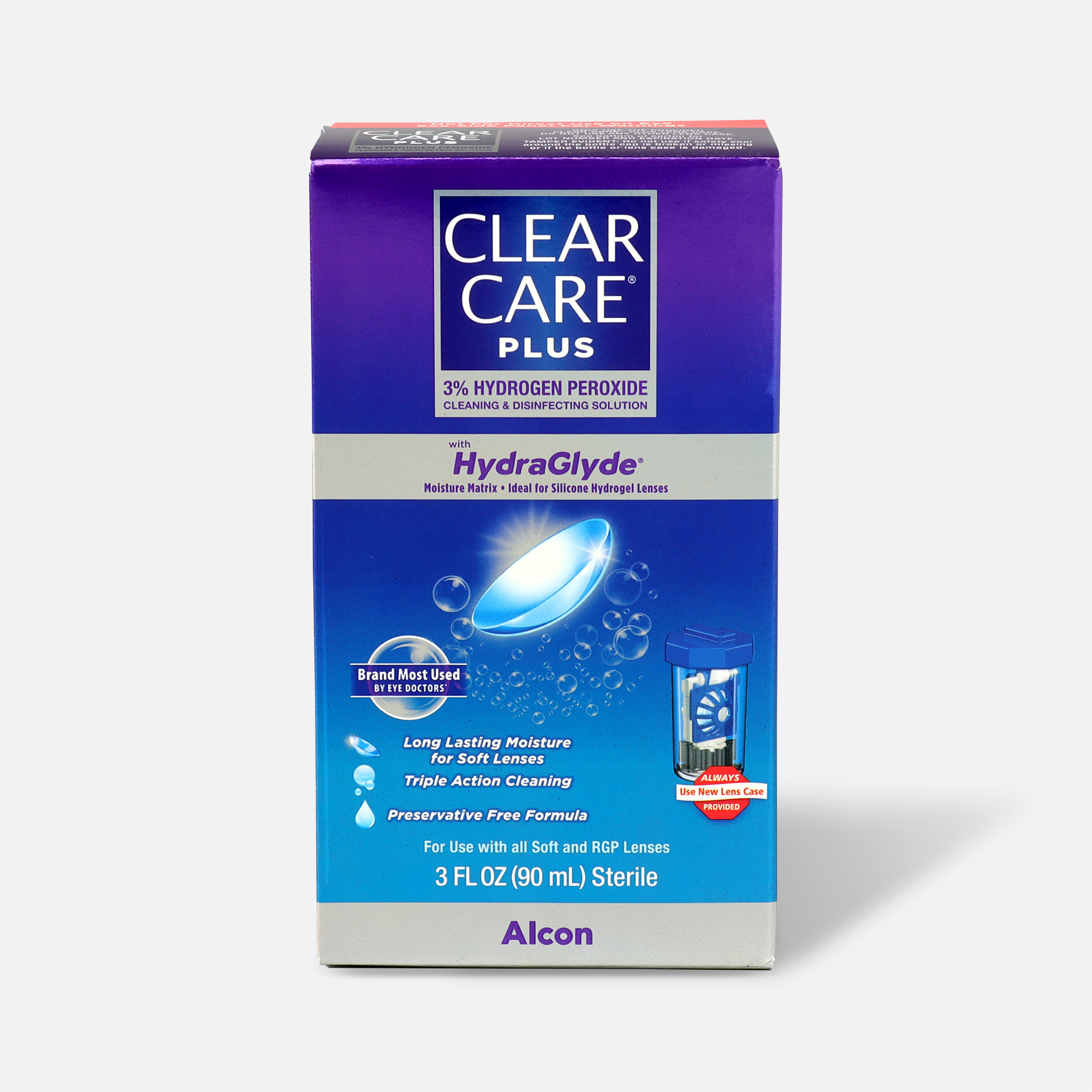 Clear Care Plus Cleaning and Disinfecting Solution, , large