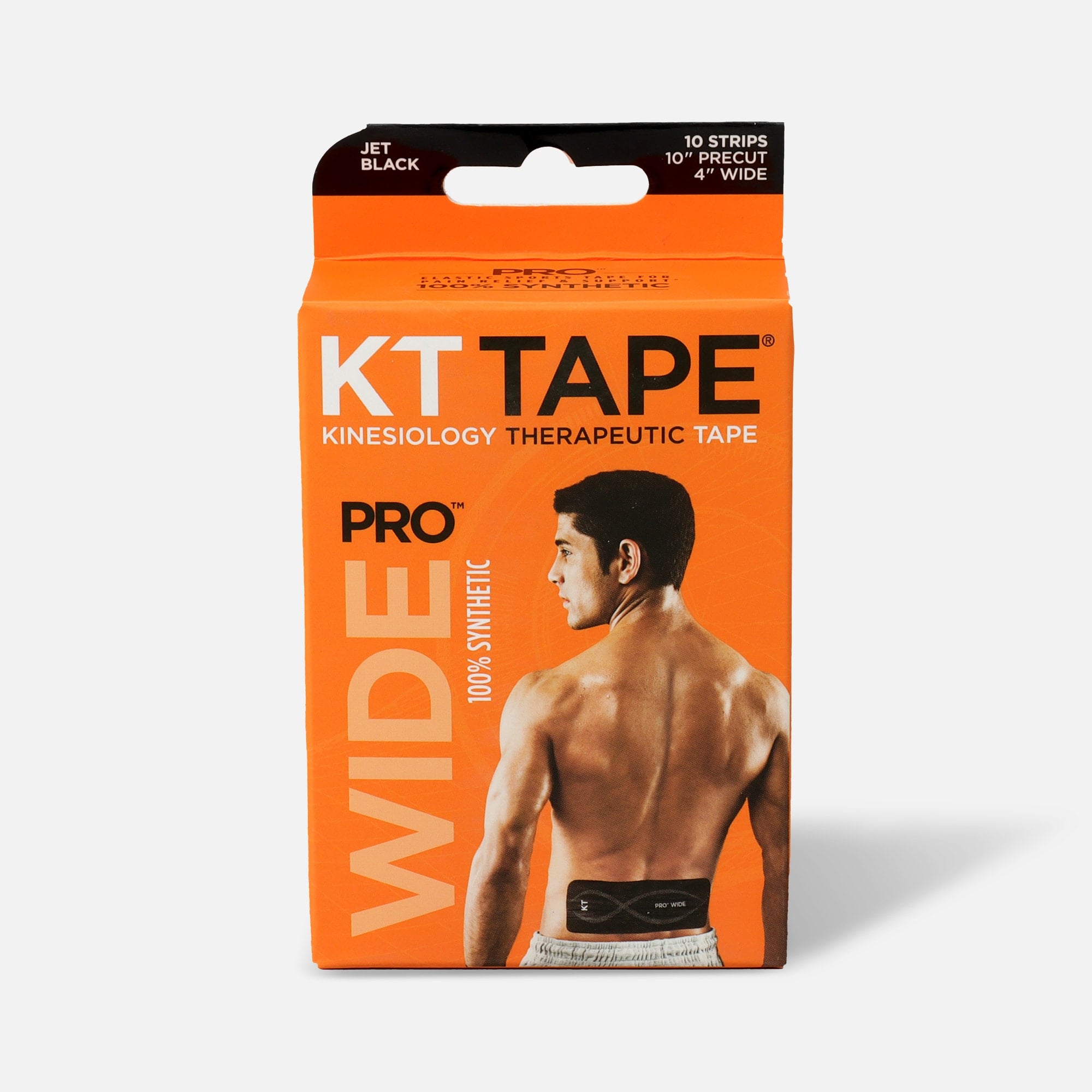 KT Tape PRO Wide, 4" x 10", Black, 10 ct., , large