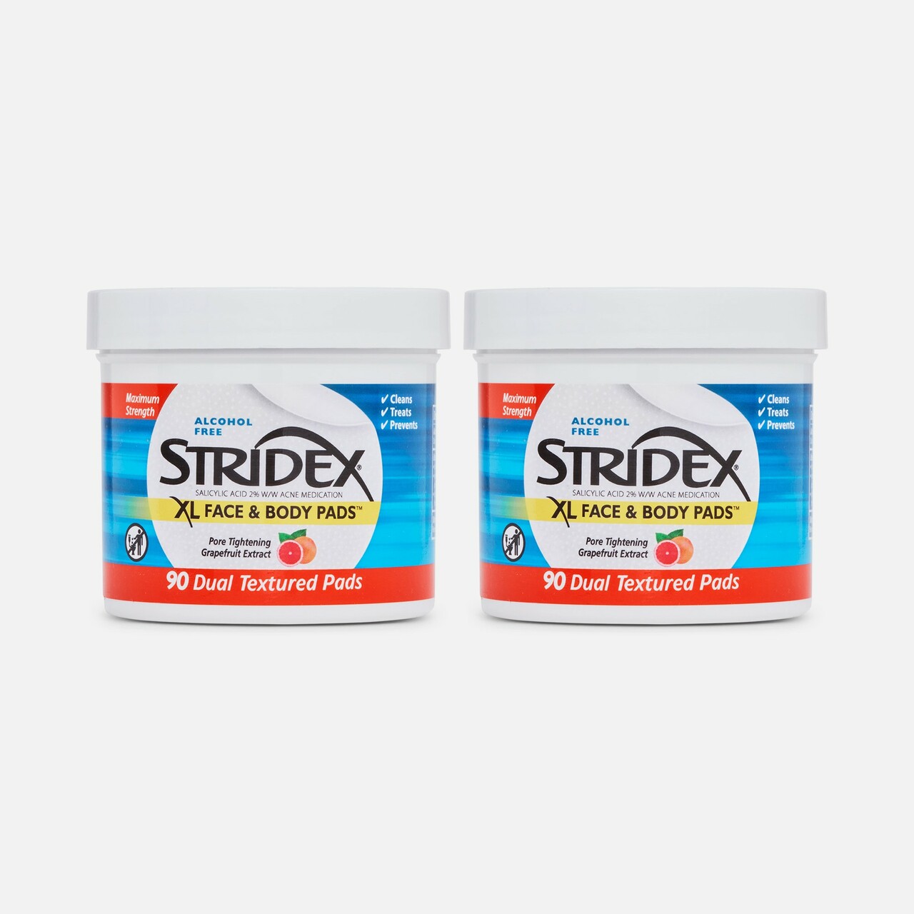 Stridex XL Face & Body Pads, 90 ct. (2-Pack), , large