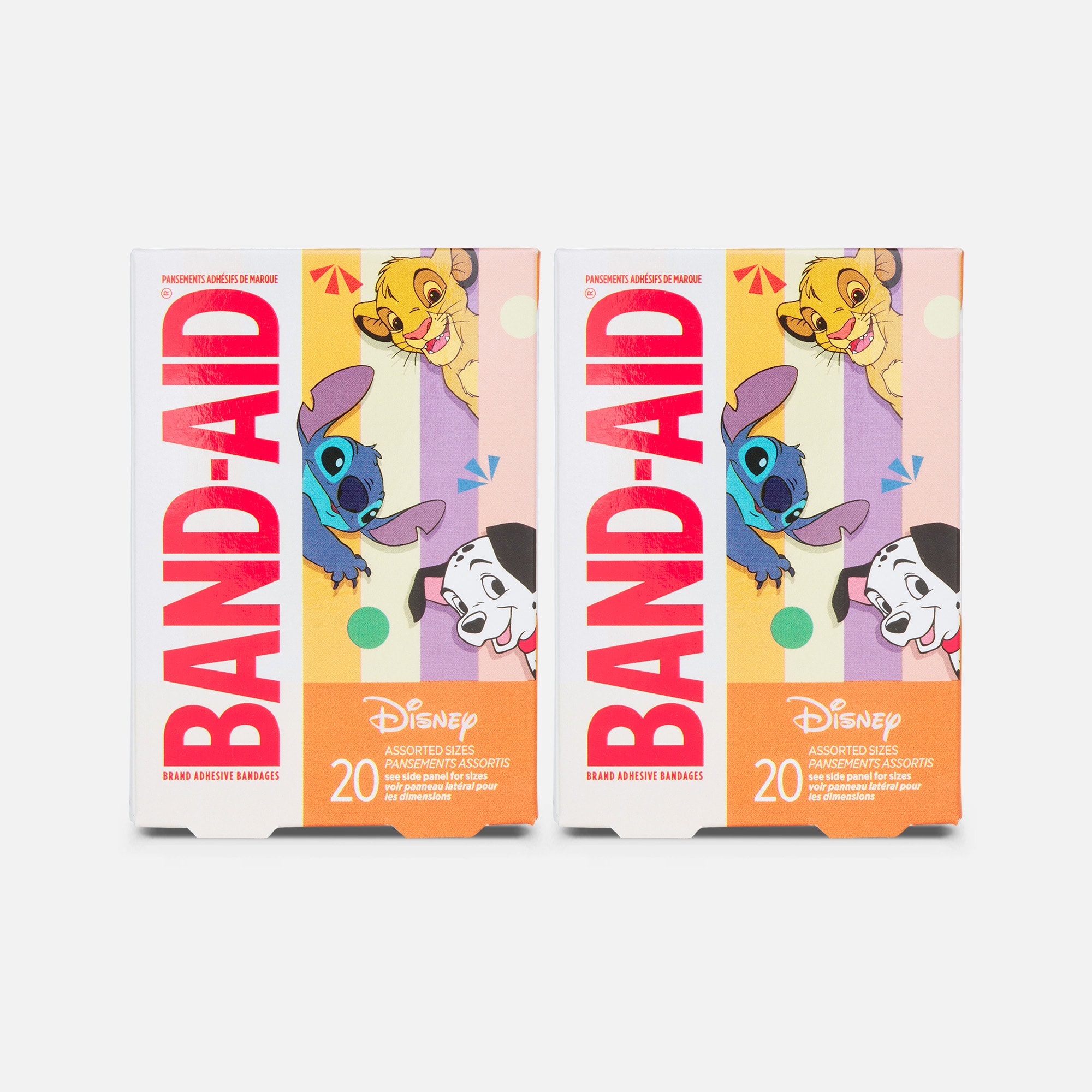 BAND-AID® Brand Adhesive Bandages, Disney Classics, Assorted Sizes, 20 ct. (2-Pack), , large