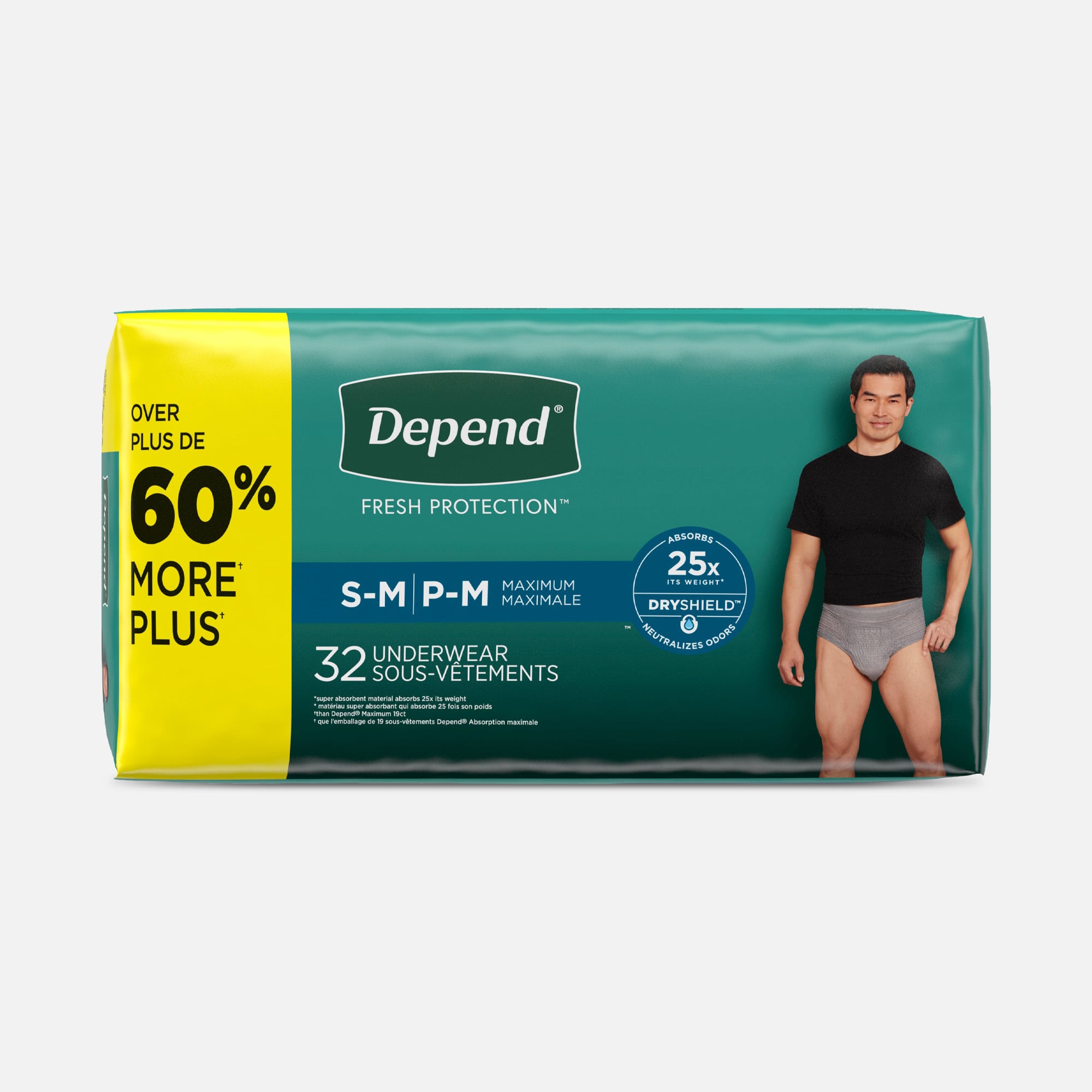 Depend Fresh Protection Adult Incontinence Underwear for Men, , large