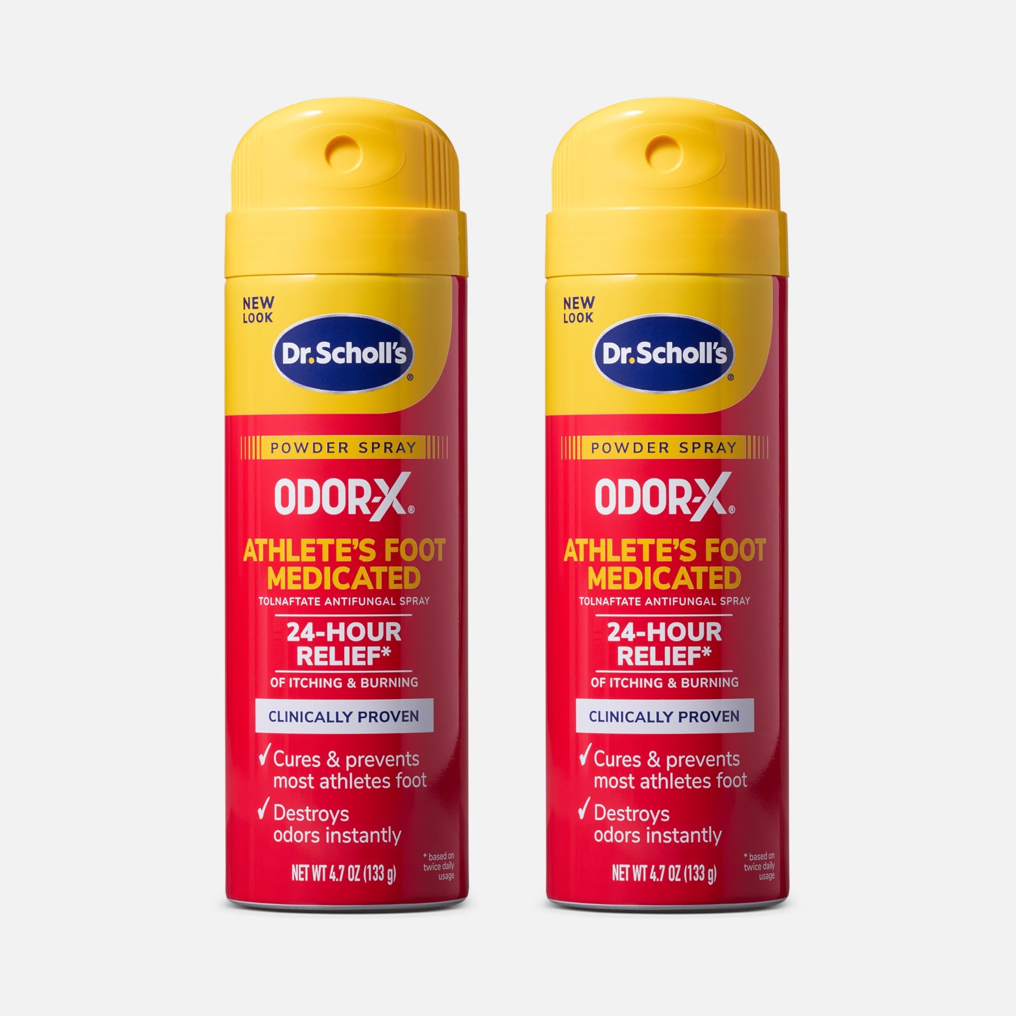 Dr. Scholl's Odor-X Athlete's Foot 24-hour Medicated AF Spray Powder, 4.7 oz. (2 pack), , large