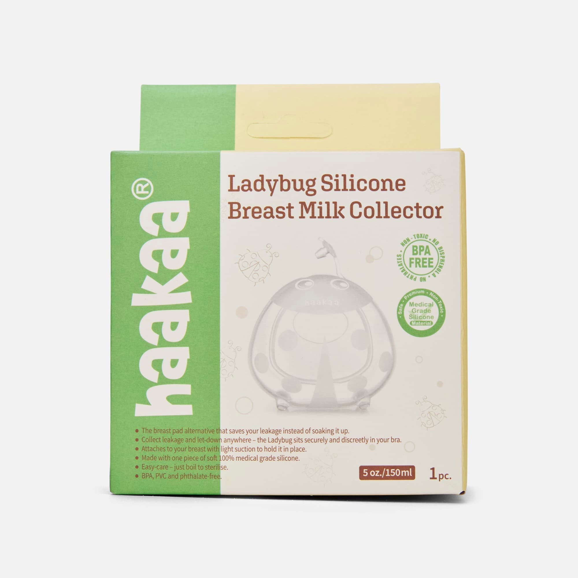Haakaa Ladybug Silicone Breast Milk Collector, 5 fl oz., , large