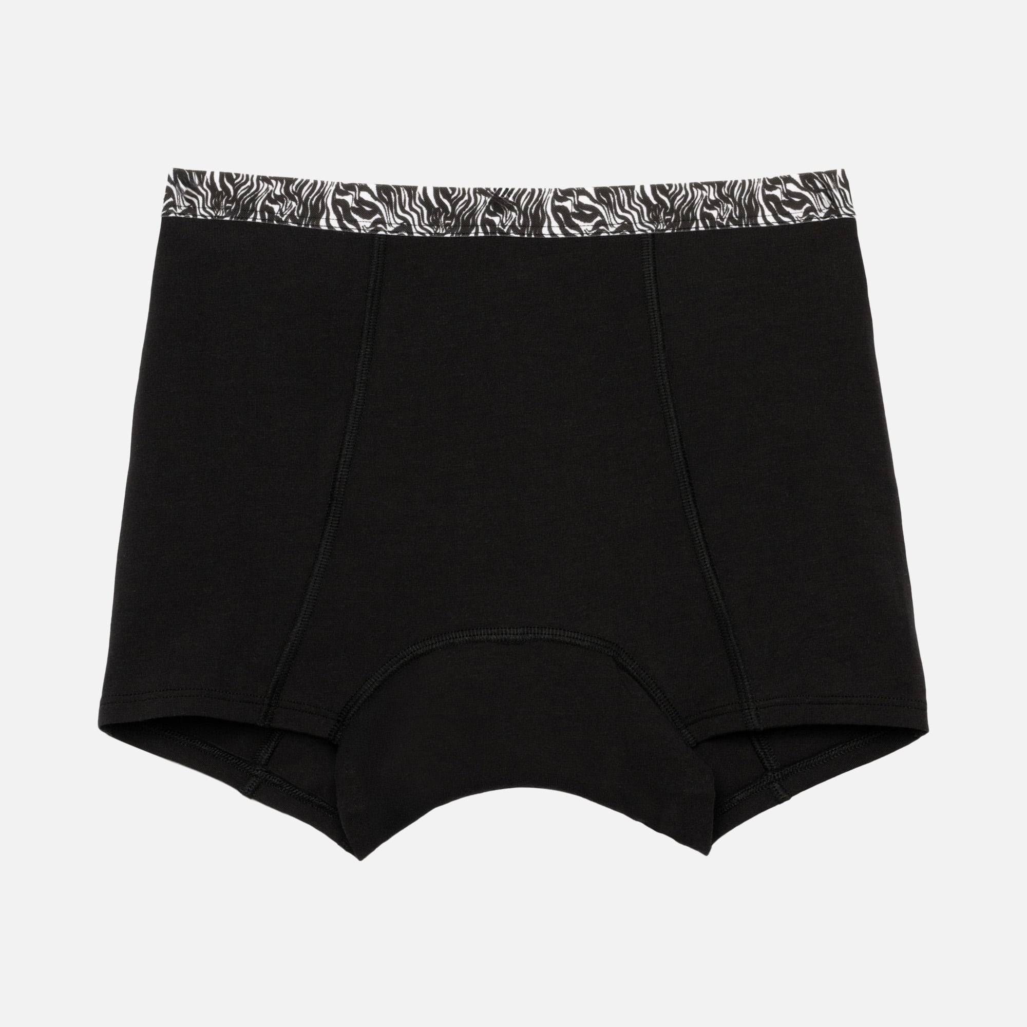 Thinx Teens Boyshort Period Underwear, Black, L