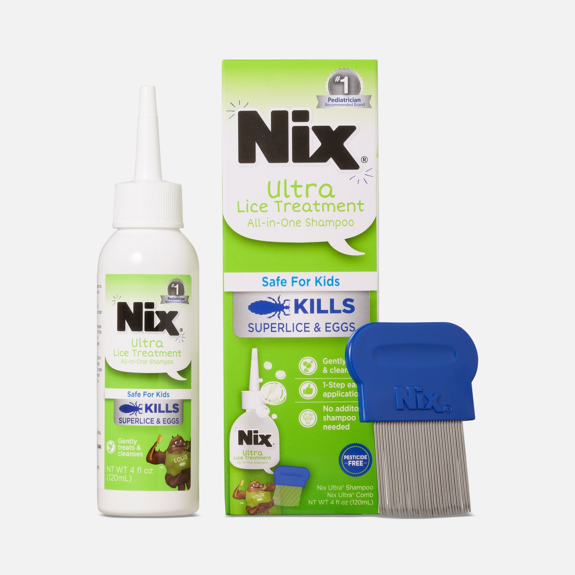 Nix® Ultra Lice Treatment All-In-One Shampoo, 4 fl oz.
