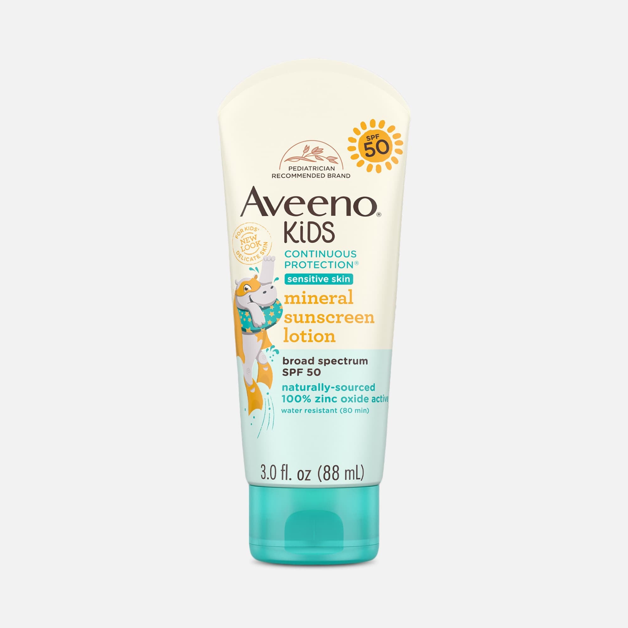 Aveeno Kids Continuous Protection Lotion, SPF 50, 3 oz., , large