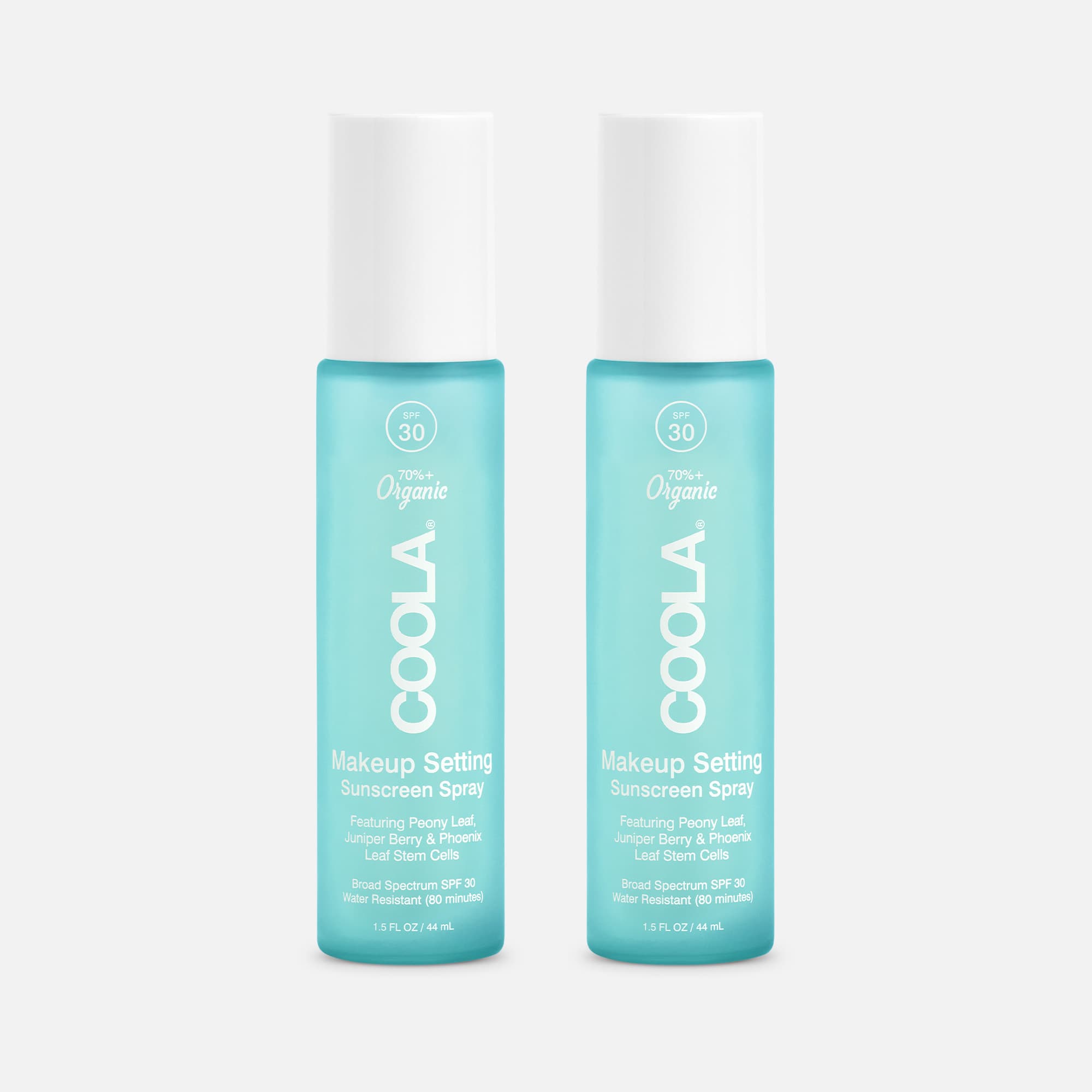 COOLA Classic Sunscreen + Setting Spray, SPF 30, Green Tea/Aloe (2-Pack), , large