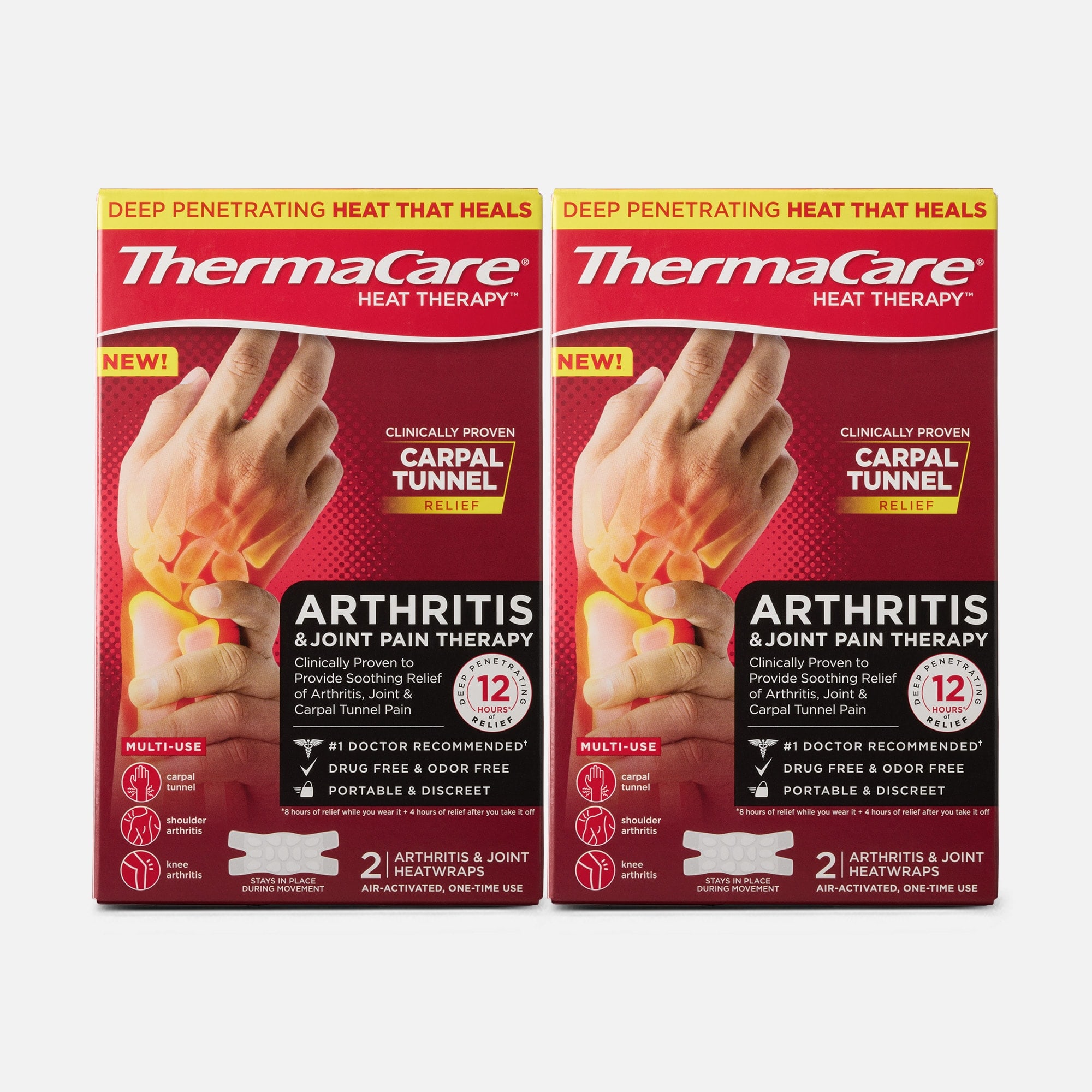 ThermaCare Arthritis & Joint Pain Heatwraps, 2 ct. (2-Pack), , large